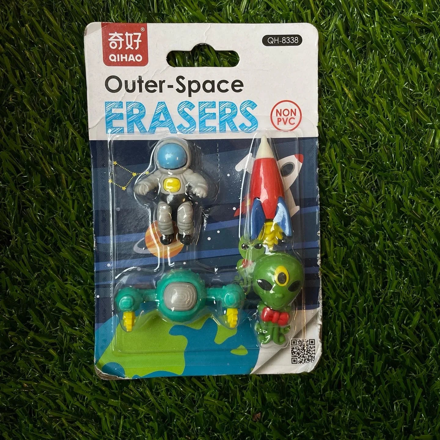 Space theme eraser card on sale
