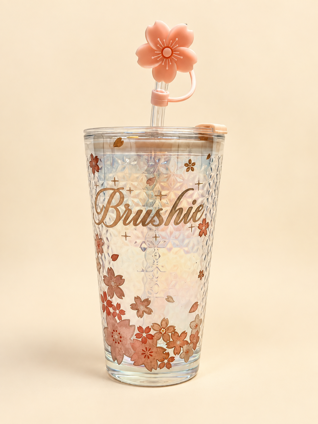 Glass sipper bottle