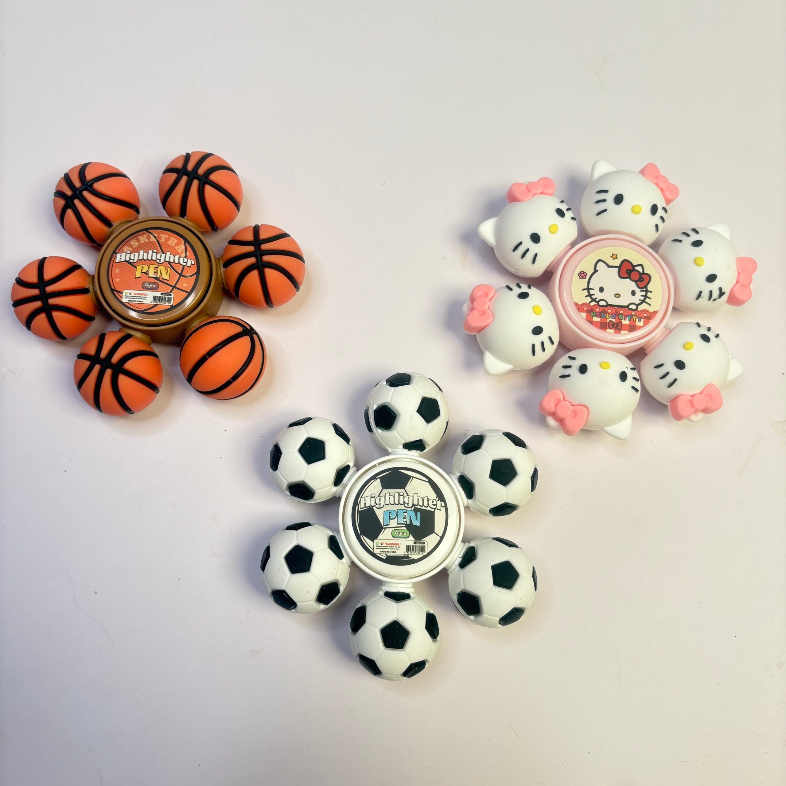 Fidget spinner highlighters