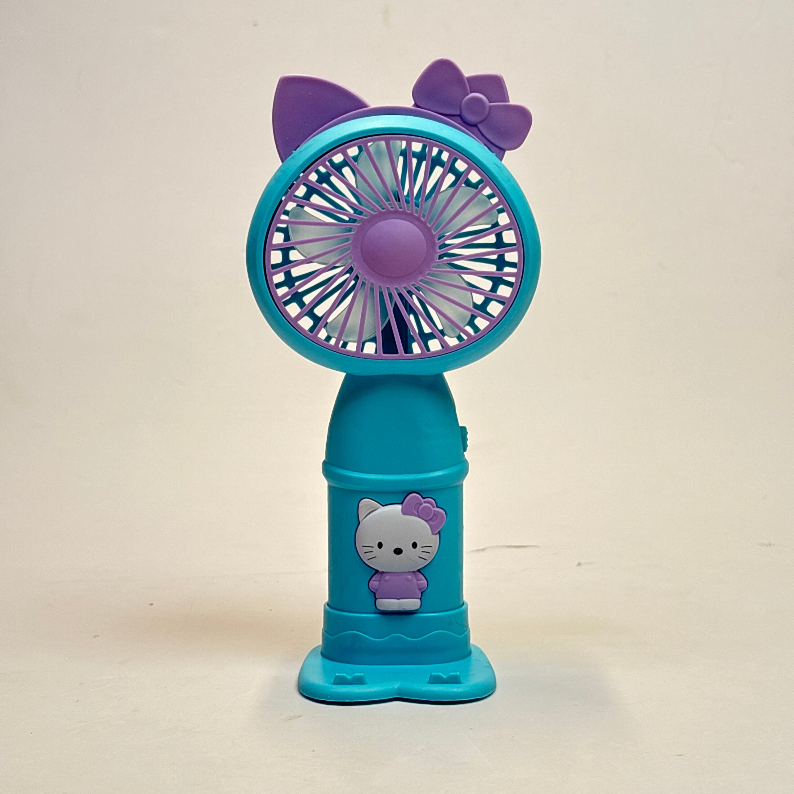 Hello kitty fan with light and stand