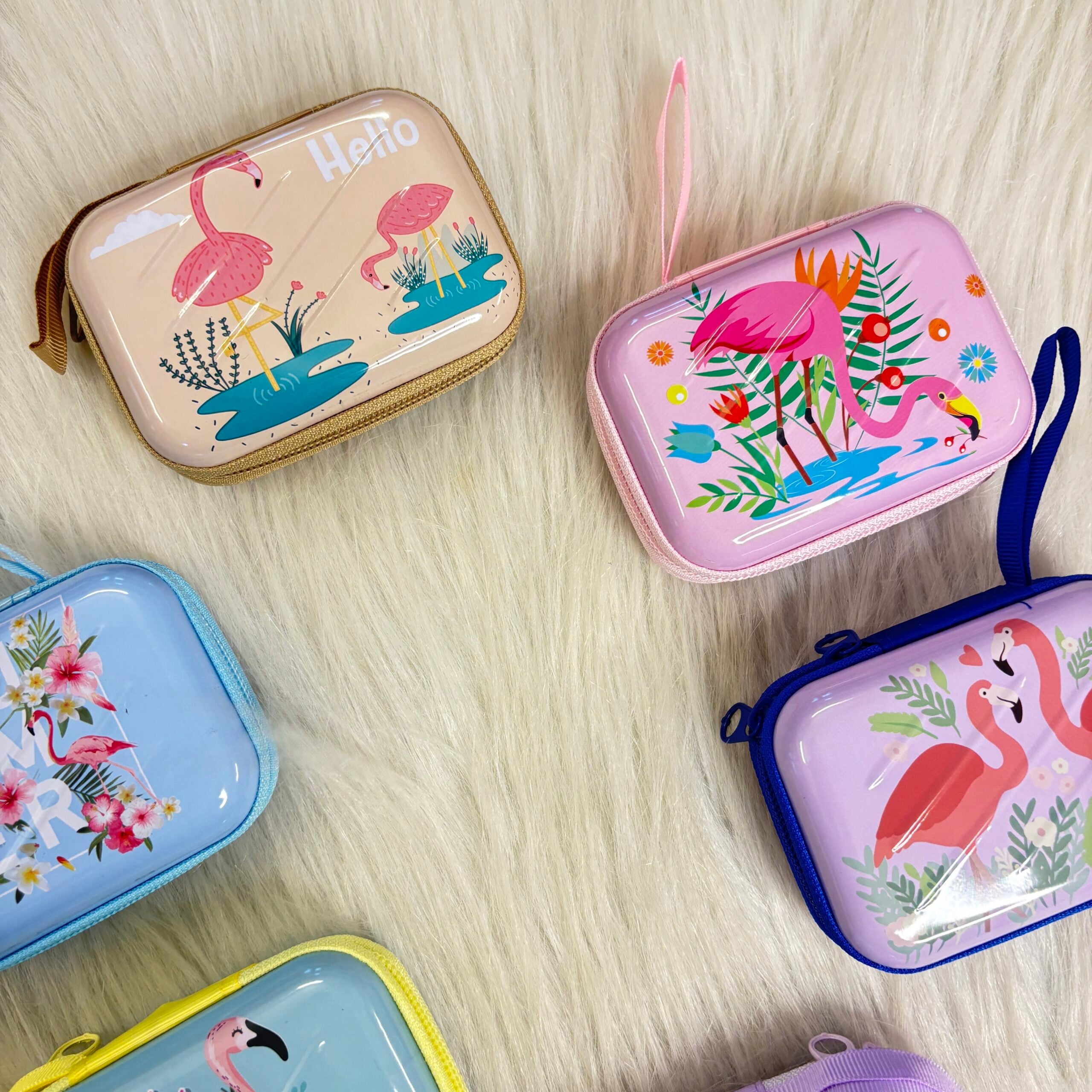 Flamingo and Unicorn multipurpose tins