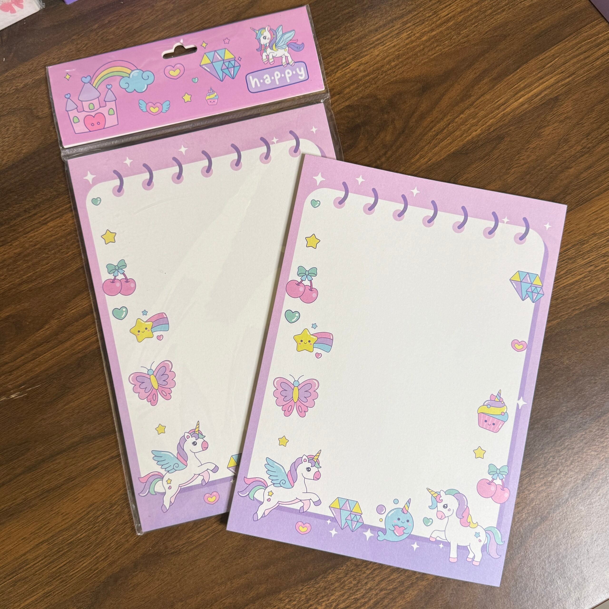 Unicorn to do list tear off sheets 40 sheets big size