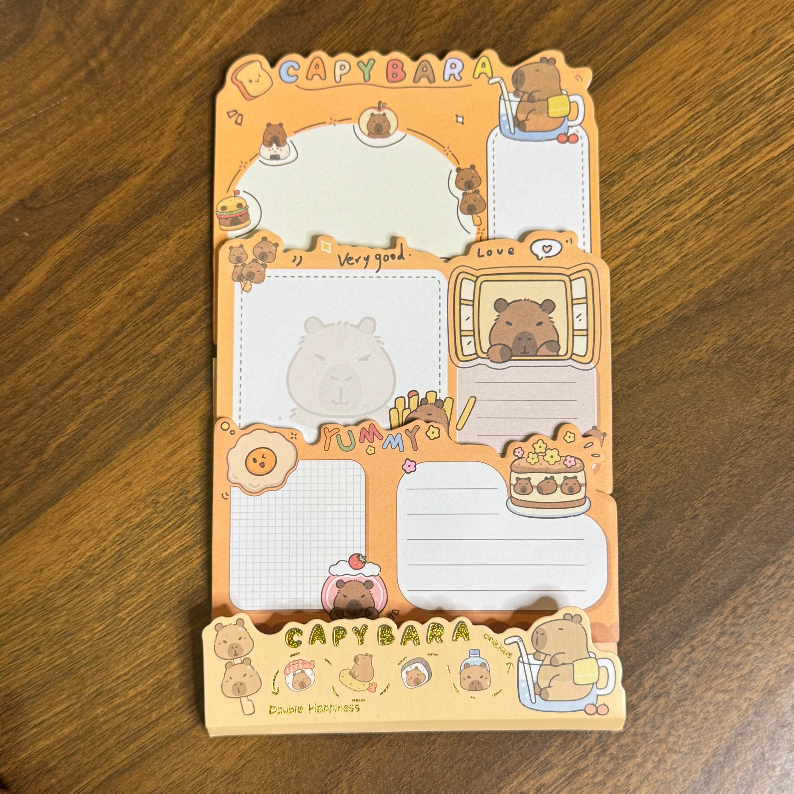 Capybara 3 layer sticky notes random
