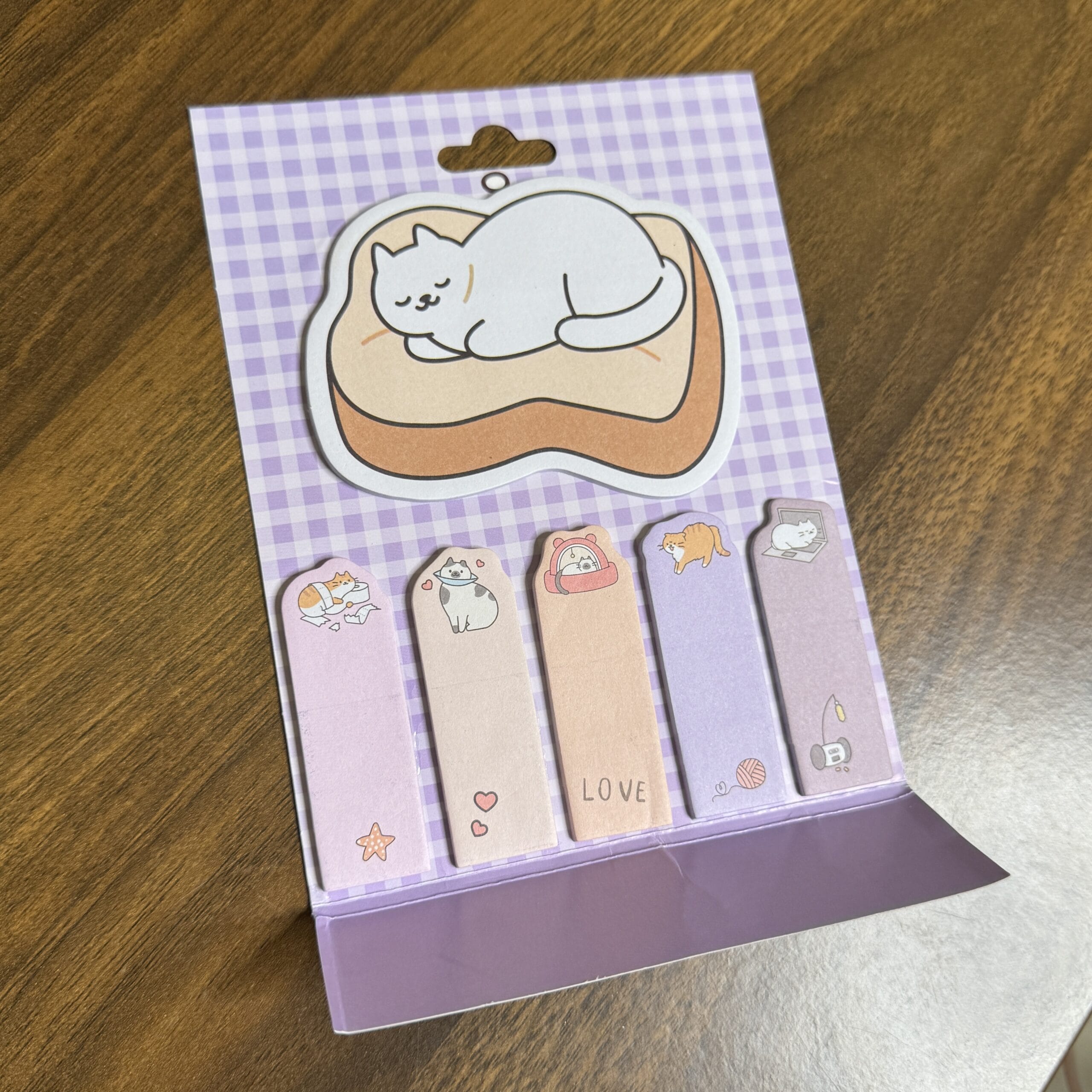 Cute cat sticky notes