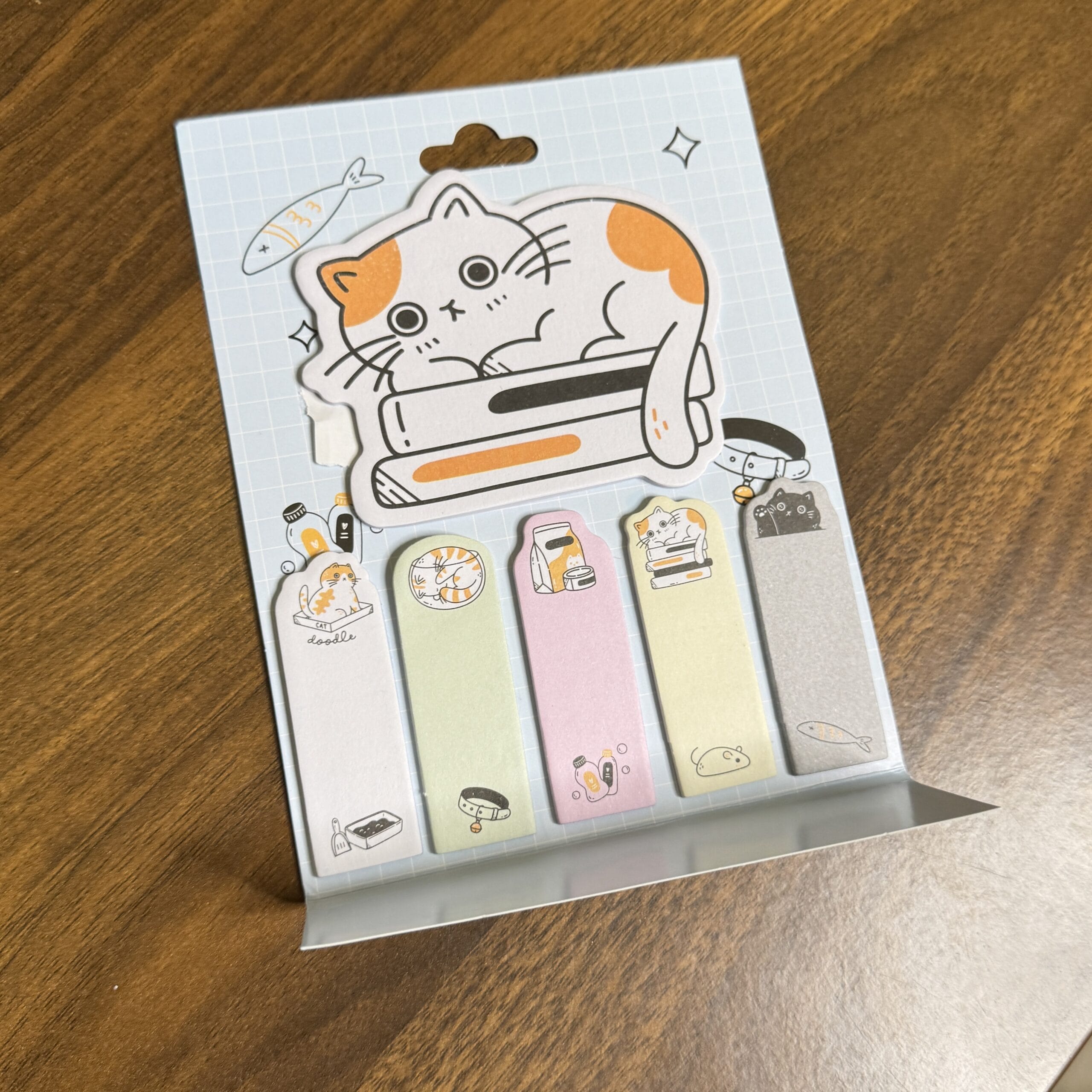 Cute cat sticky notes