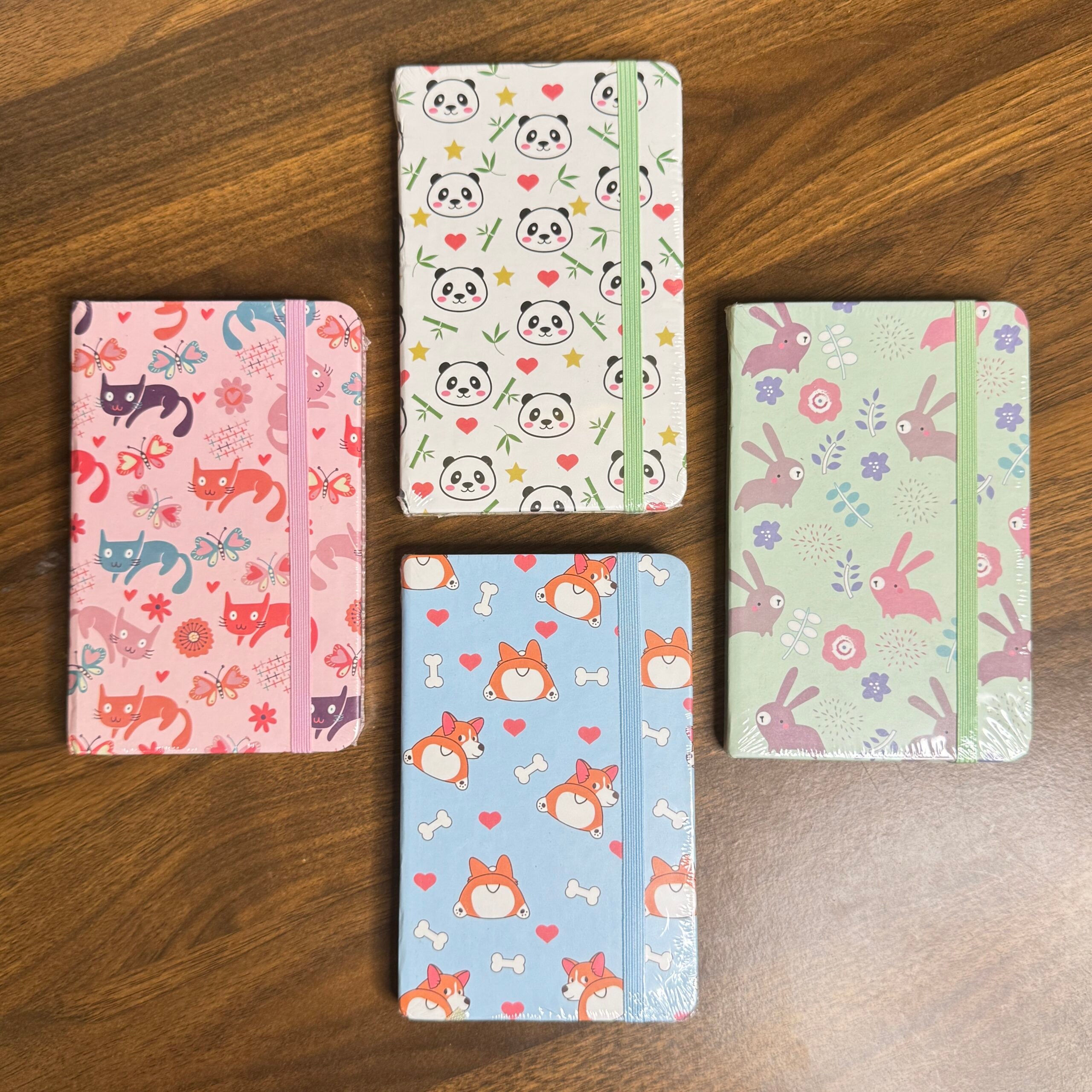 Cute animal print A6 diaries