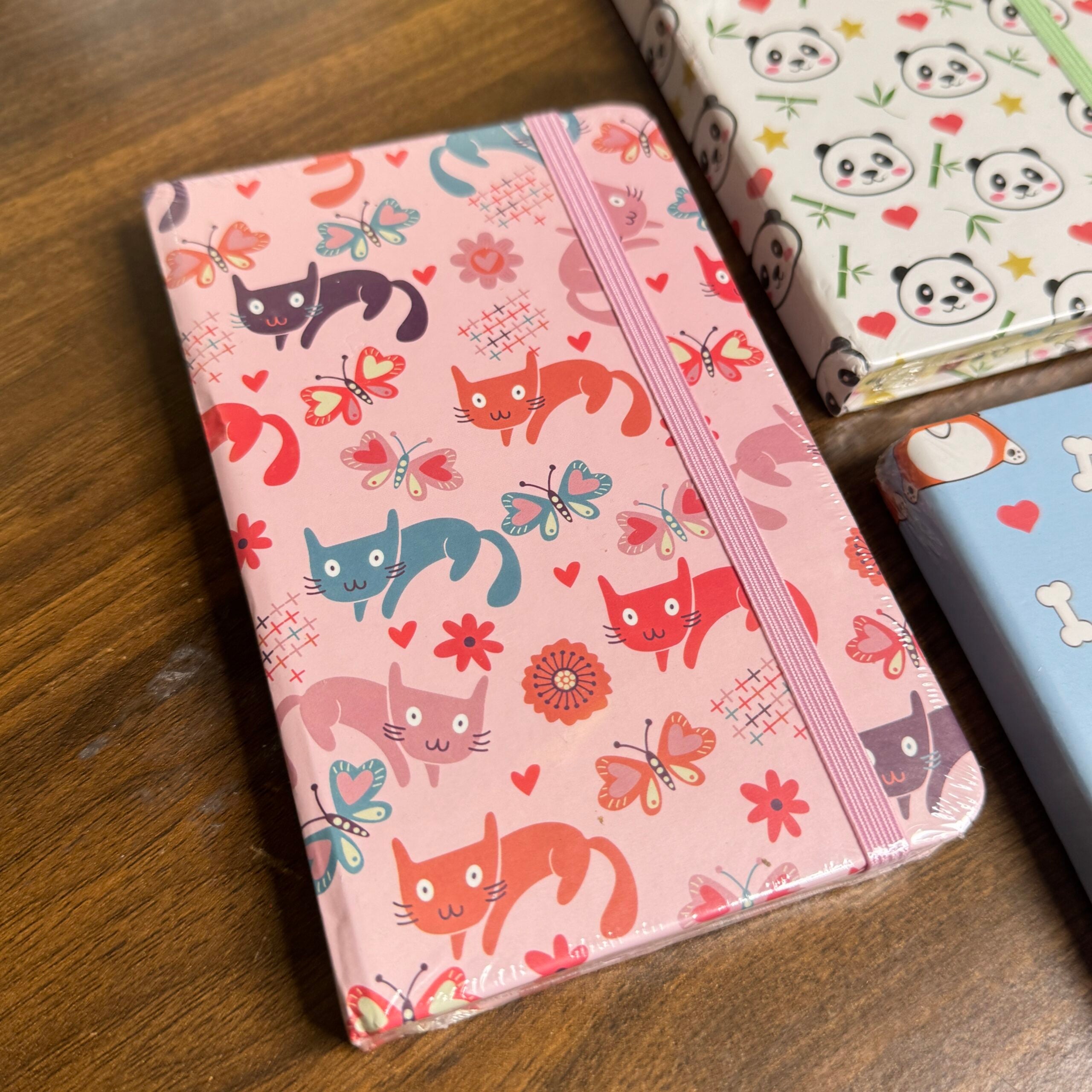 Cute animal print A6 diaries
