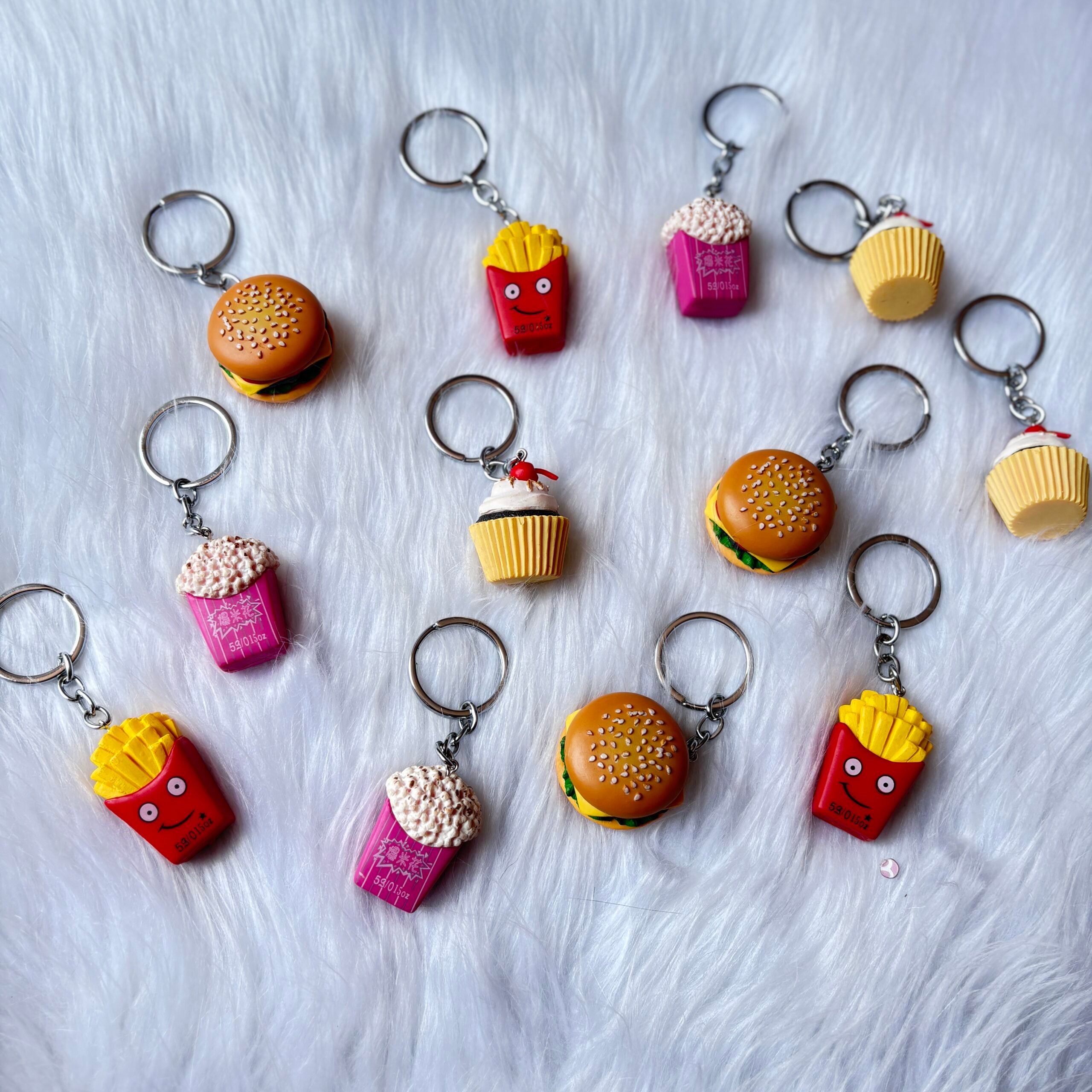 Premium quality food theme keychains random