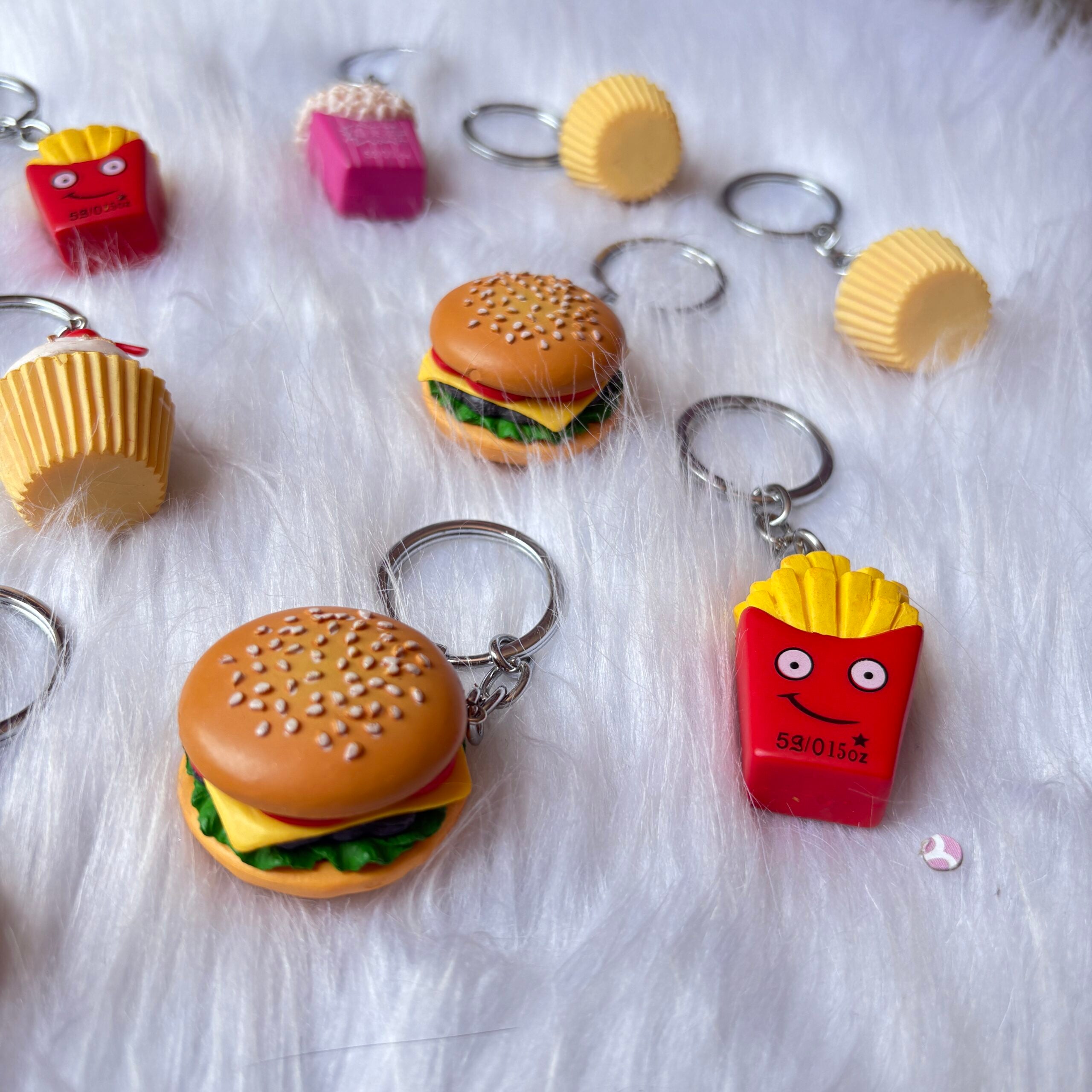 Premium quality food theme keychains random