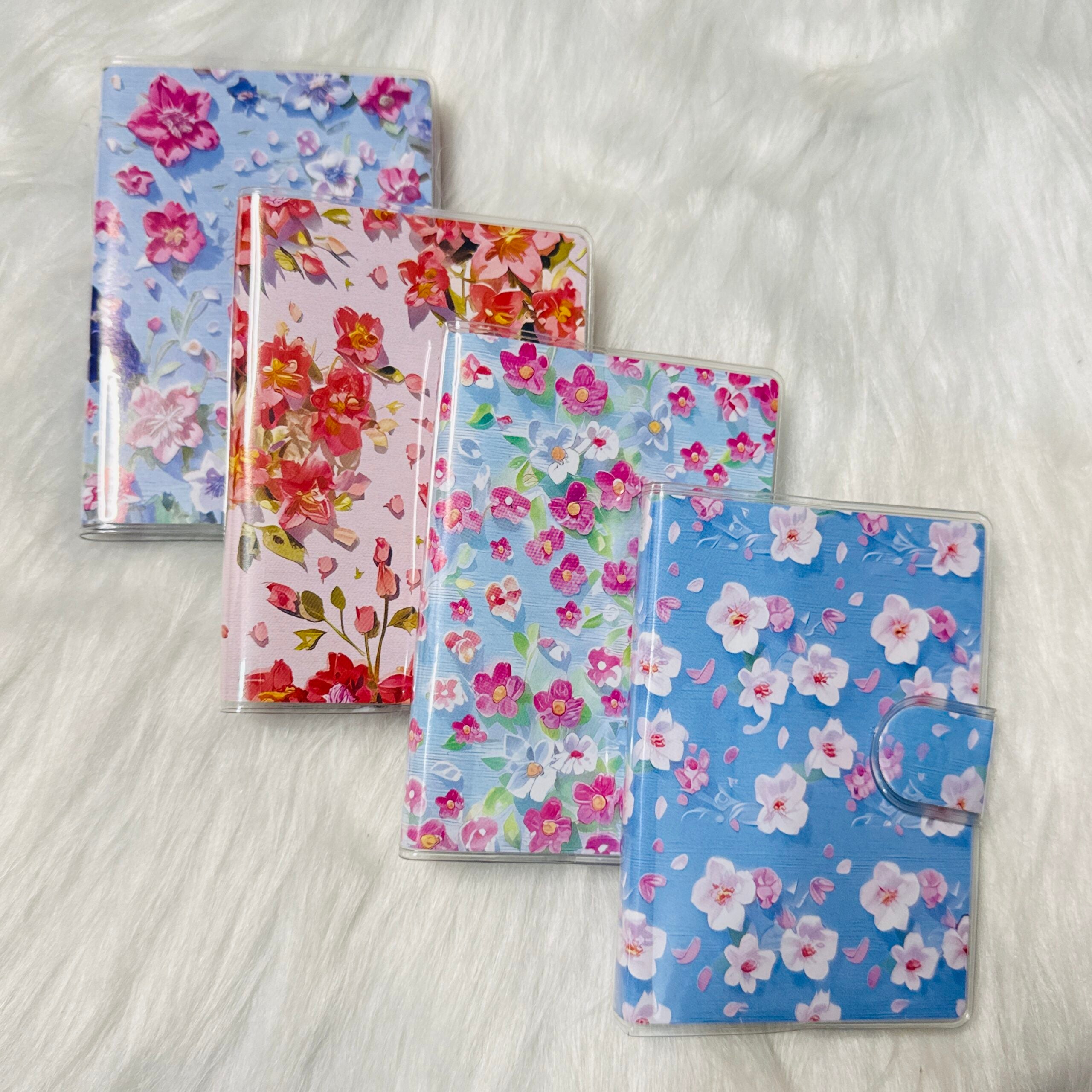 Floral print A7 size diary random
