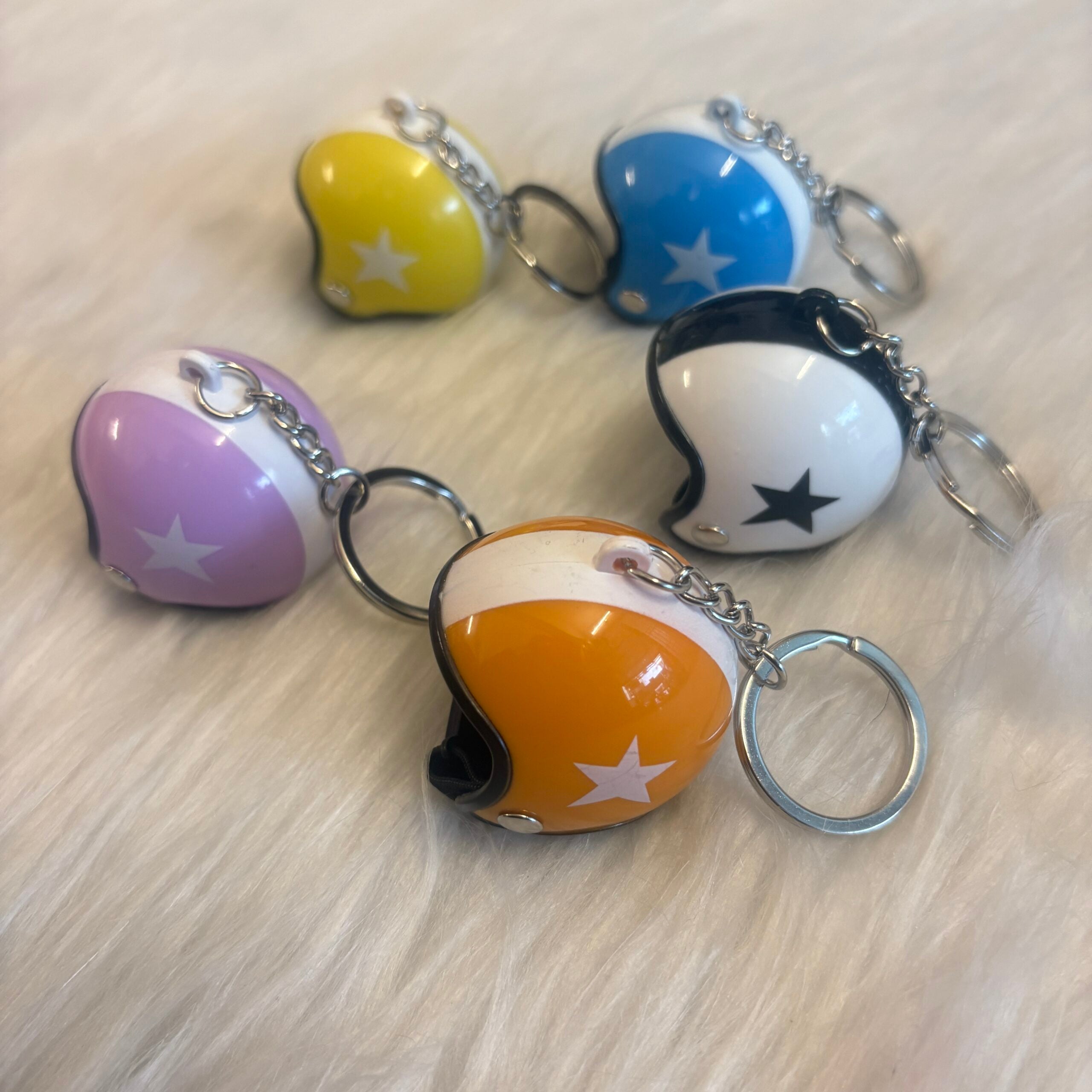 Cute Helmet Keychains random