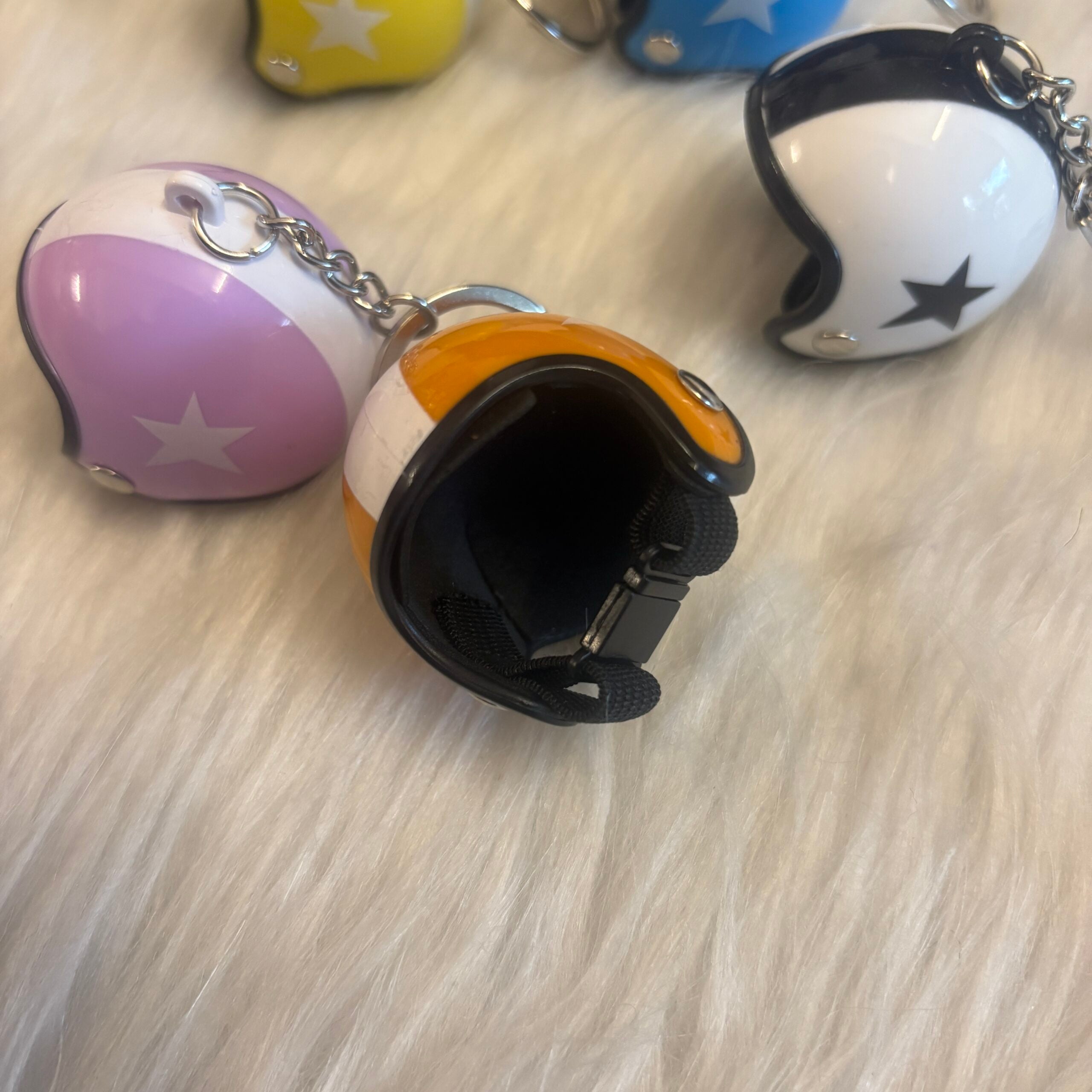 Cute Helmet Keychains random