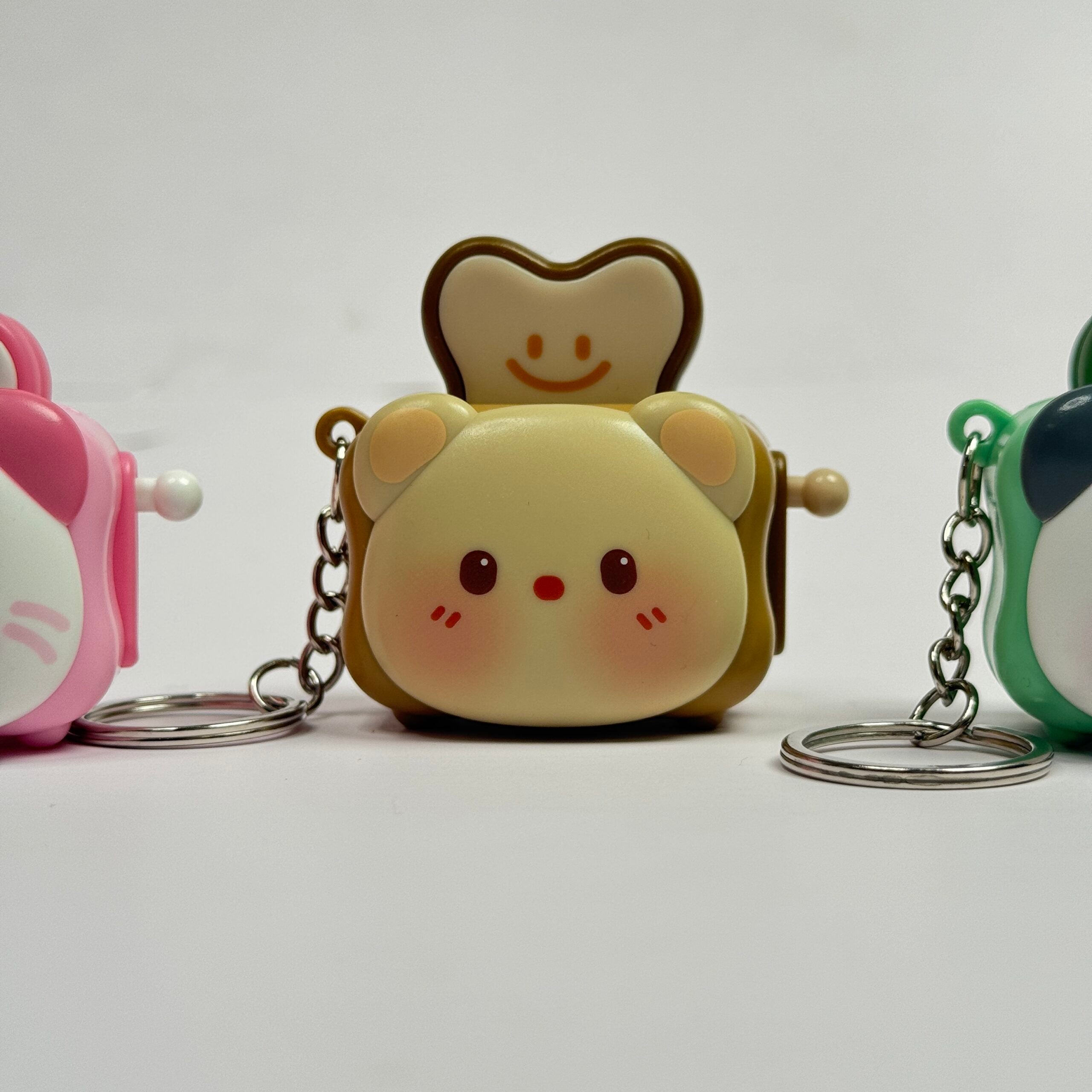 Cute Pop-Up Toaster Keychain