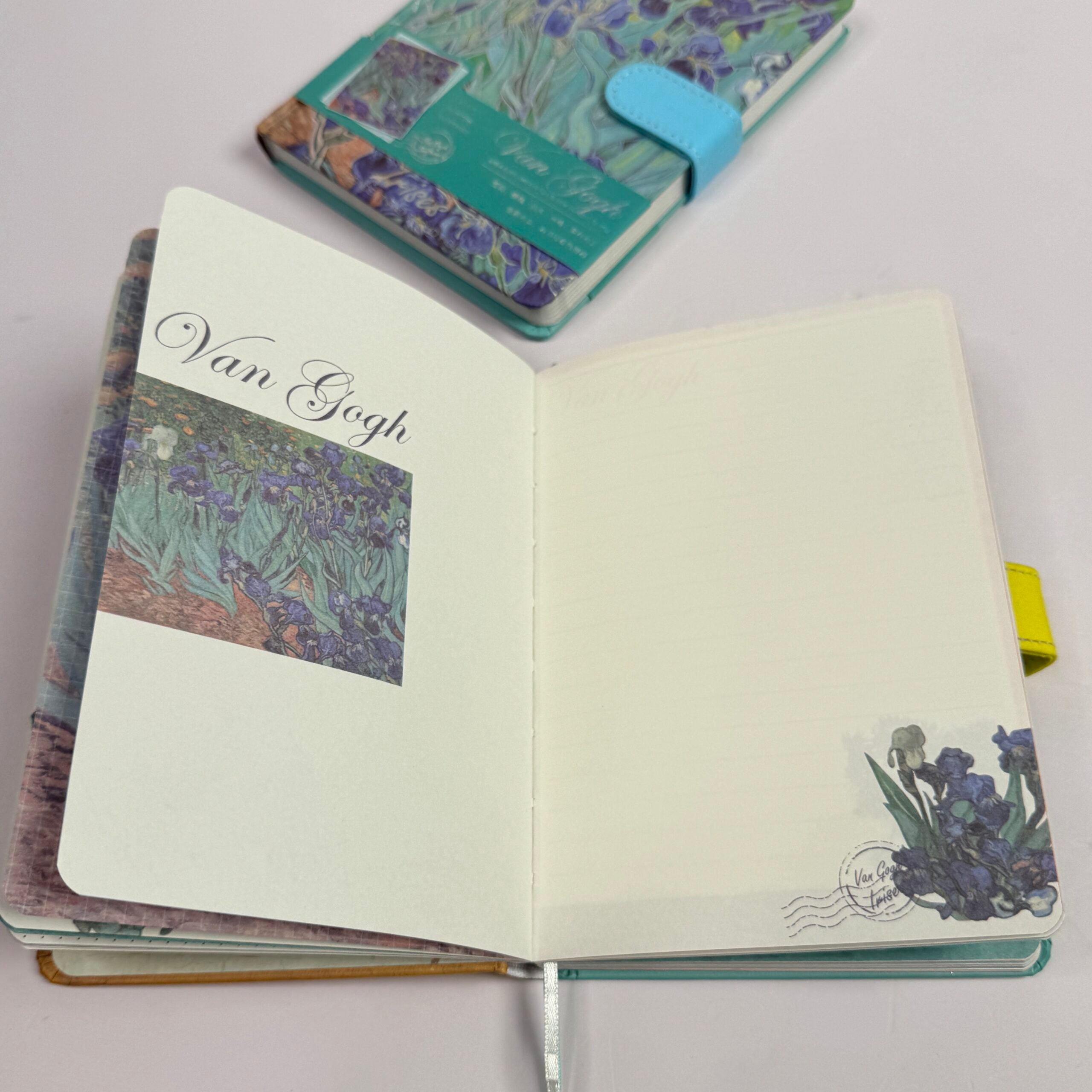 Magnetic closure flap journal