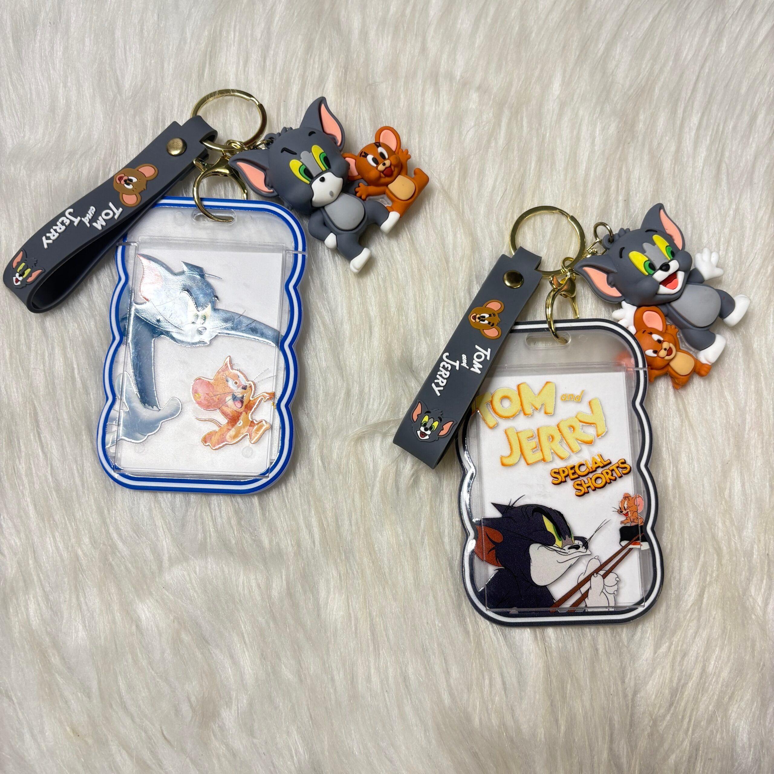 Tom and Jerry ID card keychains