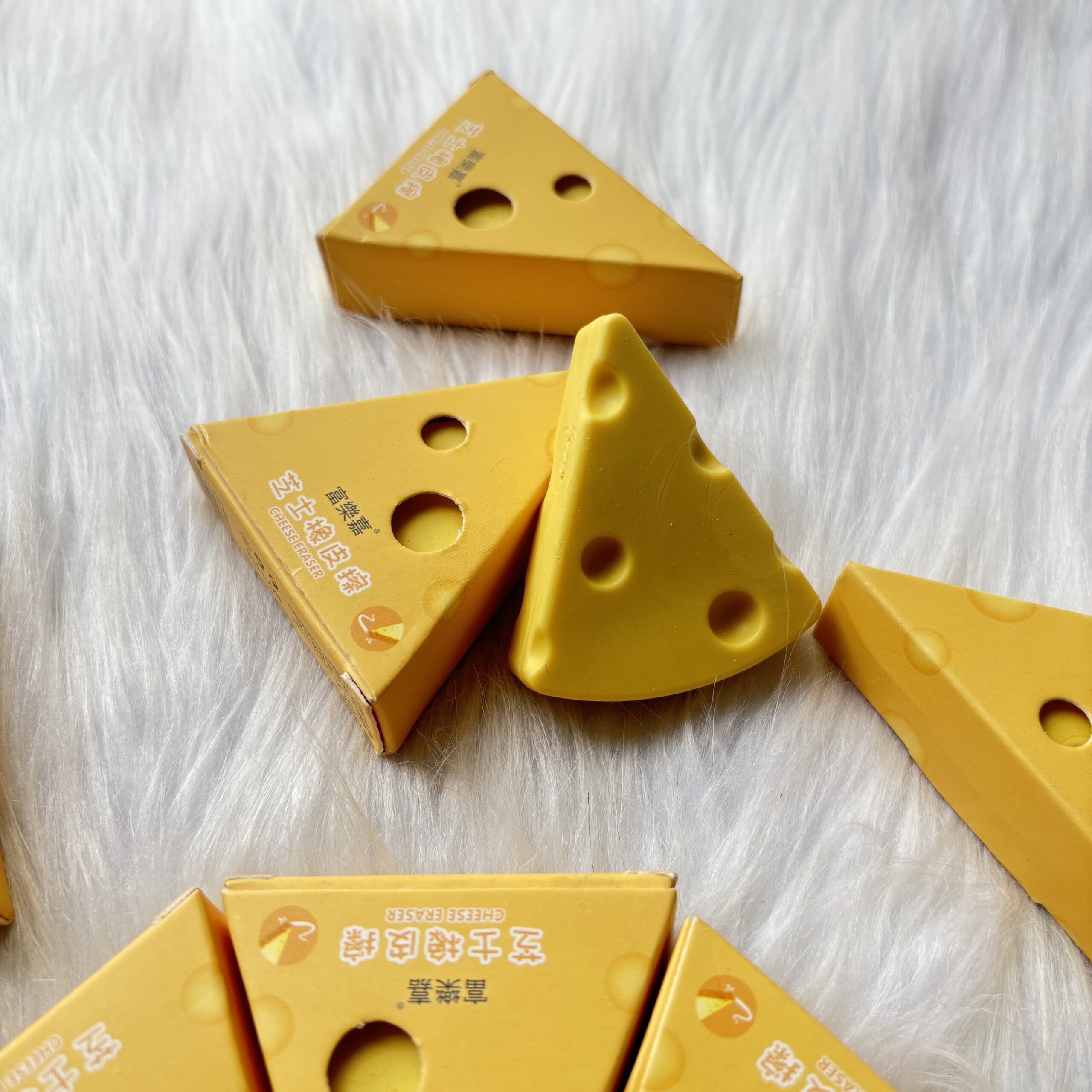 Cheese Erasers