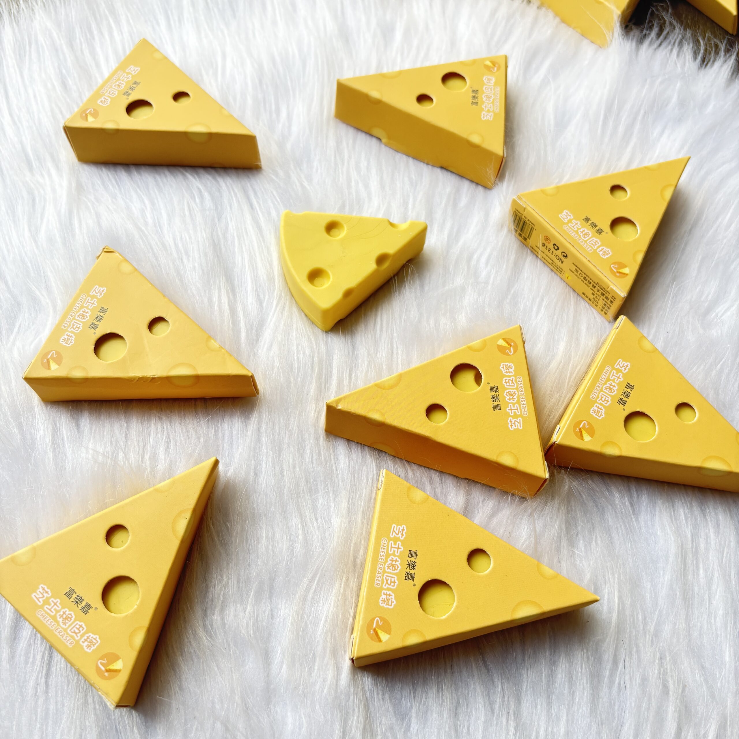 Cheese Erasers
