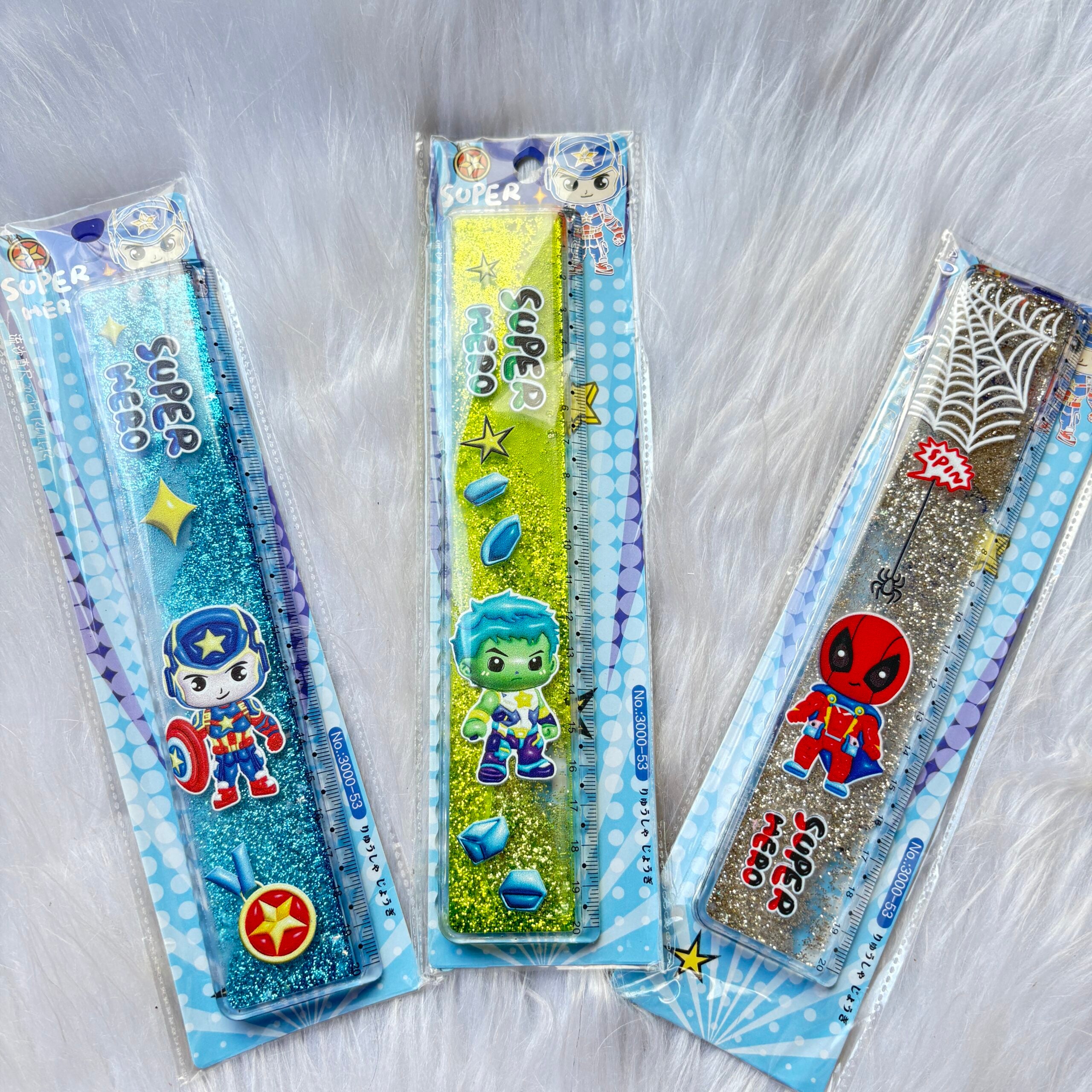Super Hero Water Glitter Scale