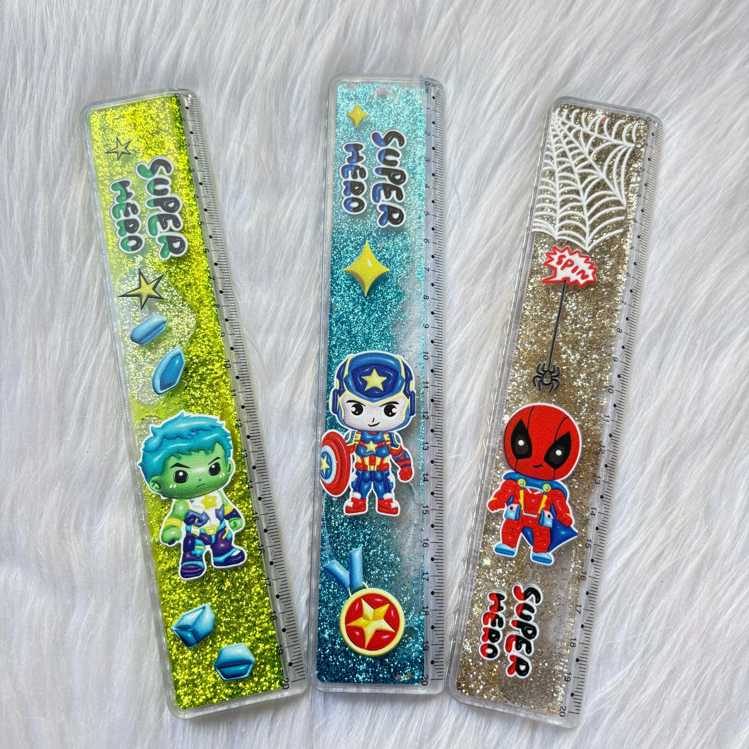 Super Hero Water Glitter Scale
