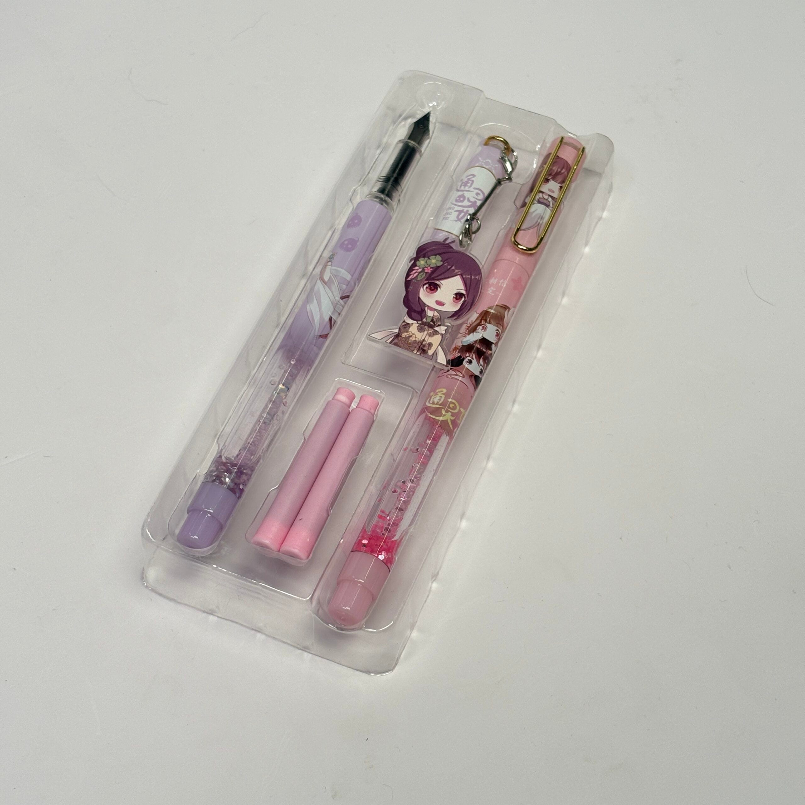 2 in 1 Cute Anime Theme Fountain Pen