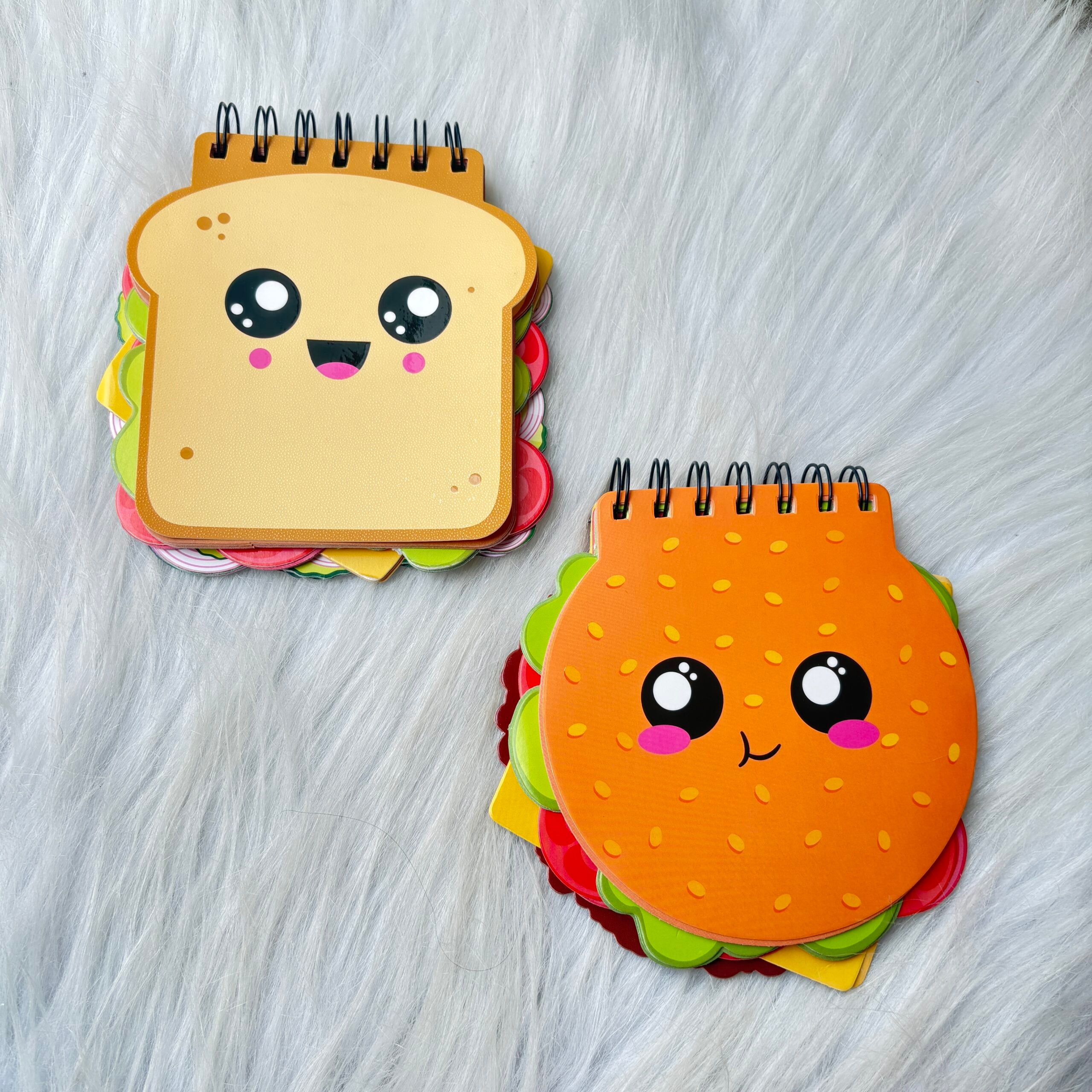 Burger and sandwich notepads