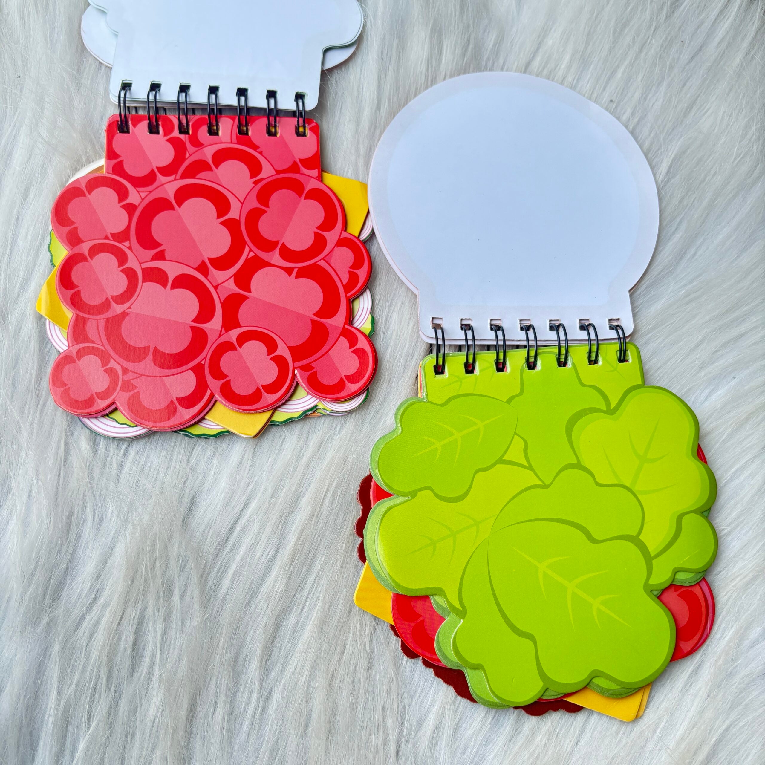 Burger and sandwich notepads