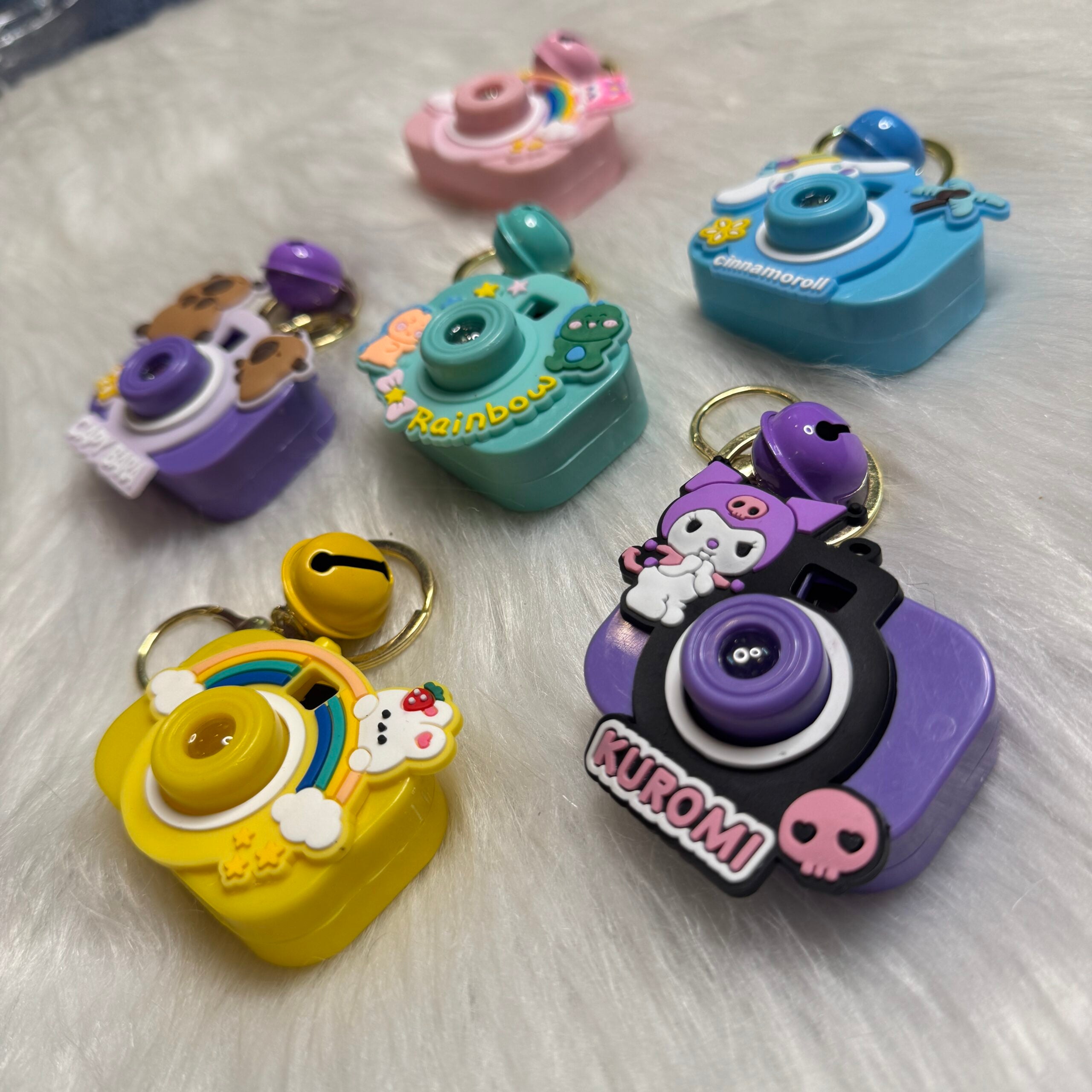 Camera projector keychain with lights- Random