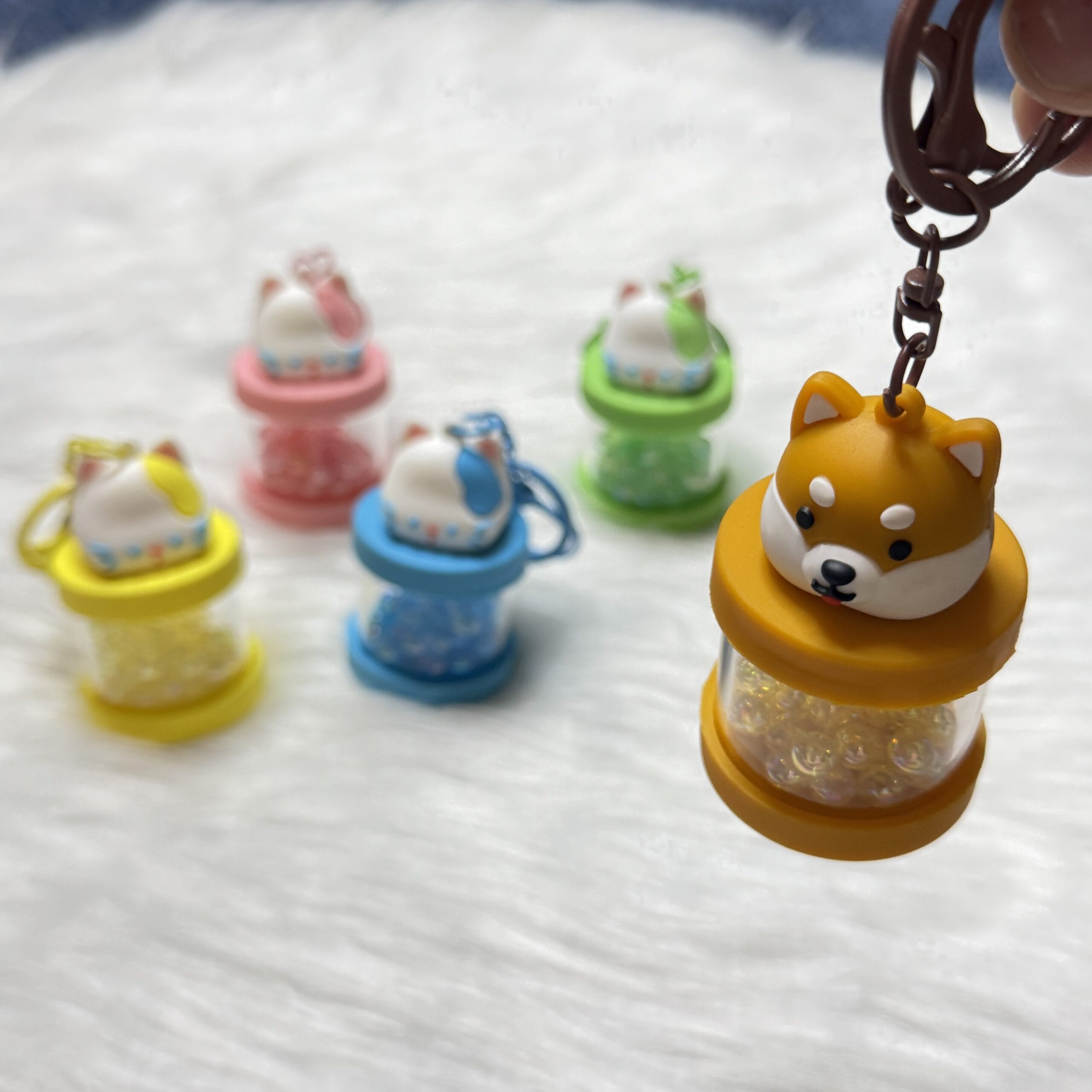 Cute premium cat keychain with beads
