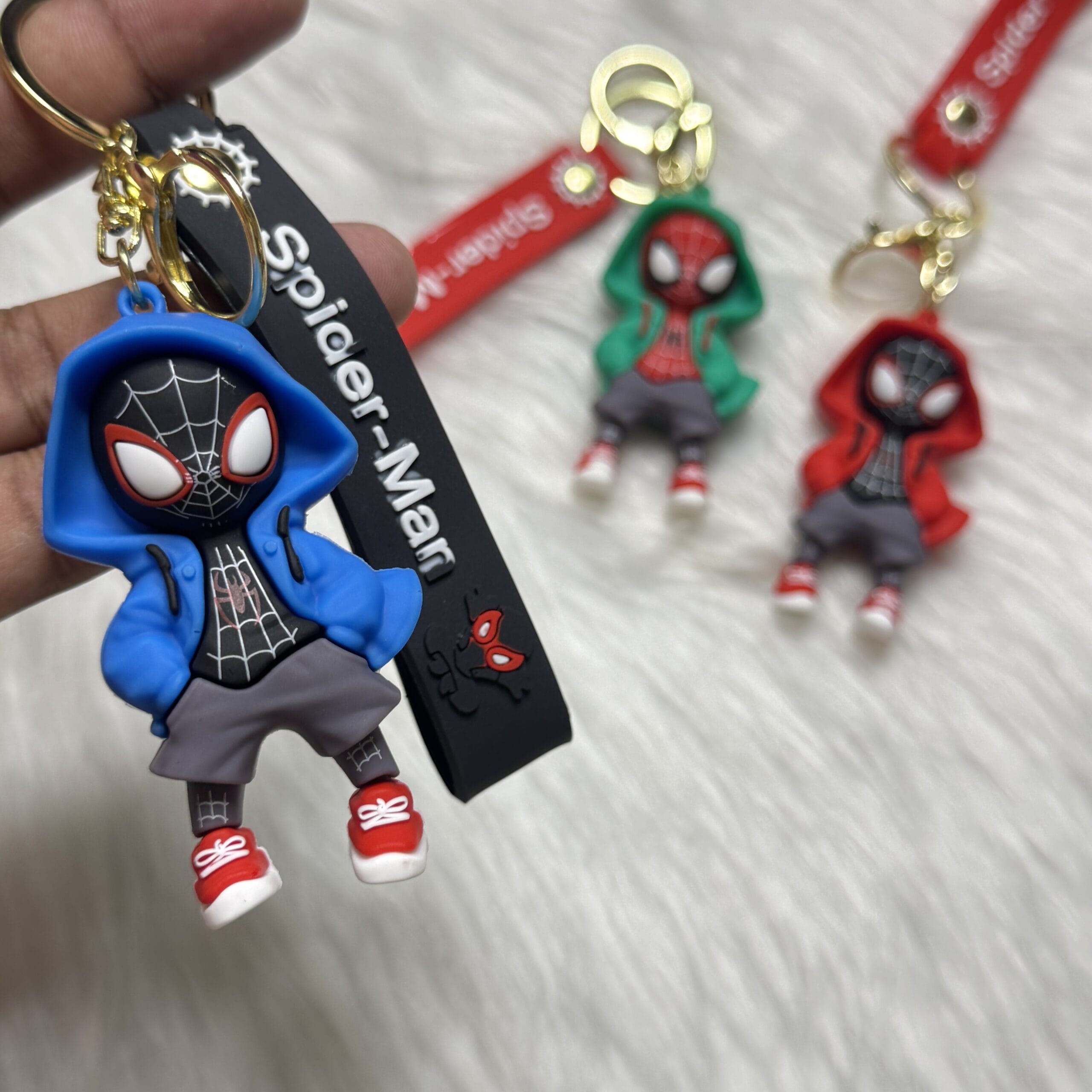 Spiderman With Hoodie Keychain