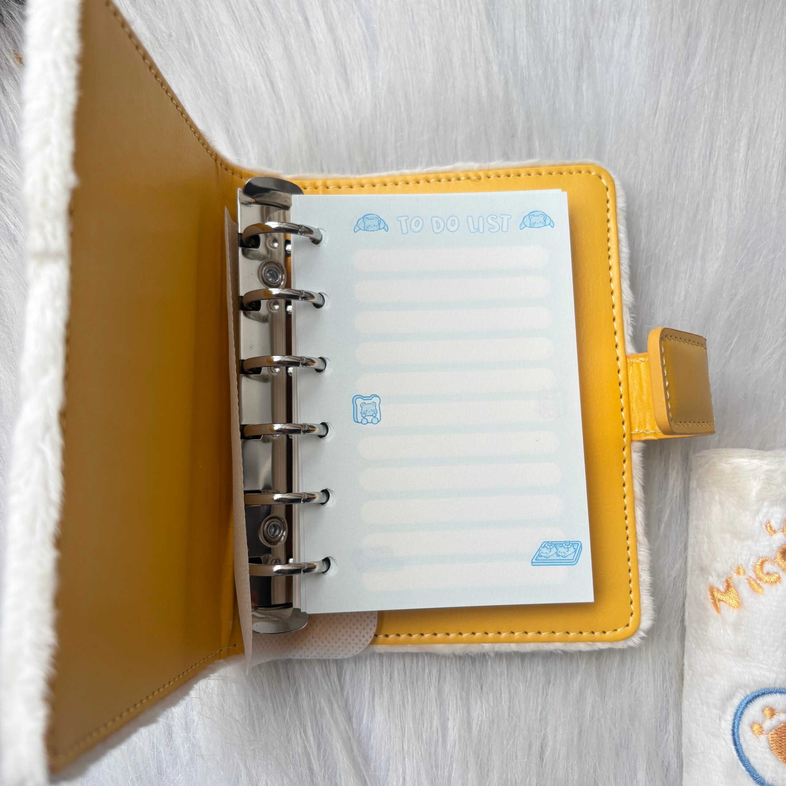 Premium quality fur planner A6 diary