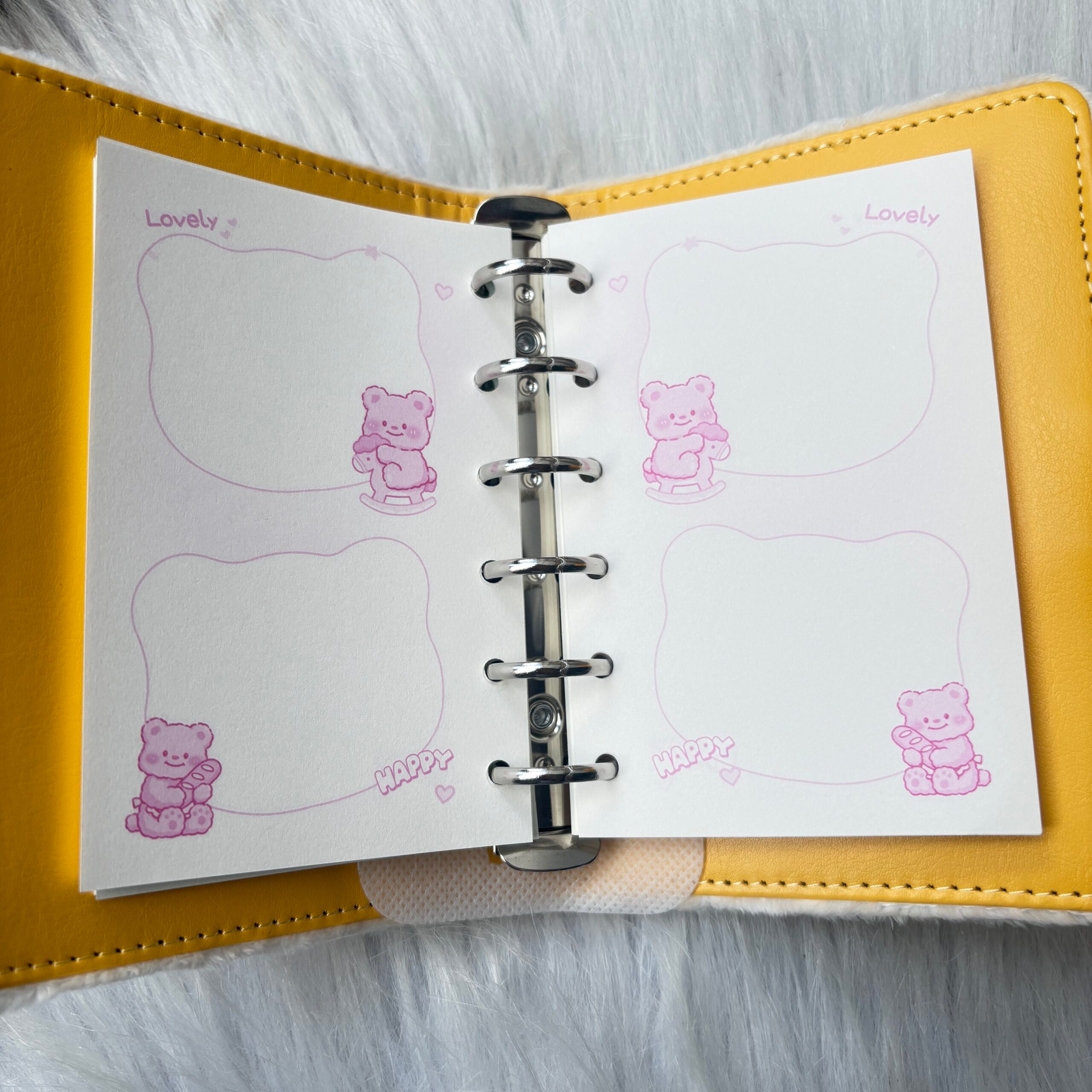 Premium quality fur planner A6 diary