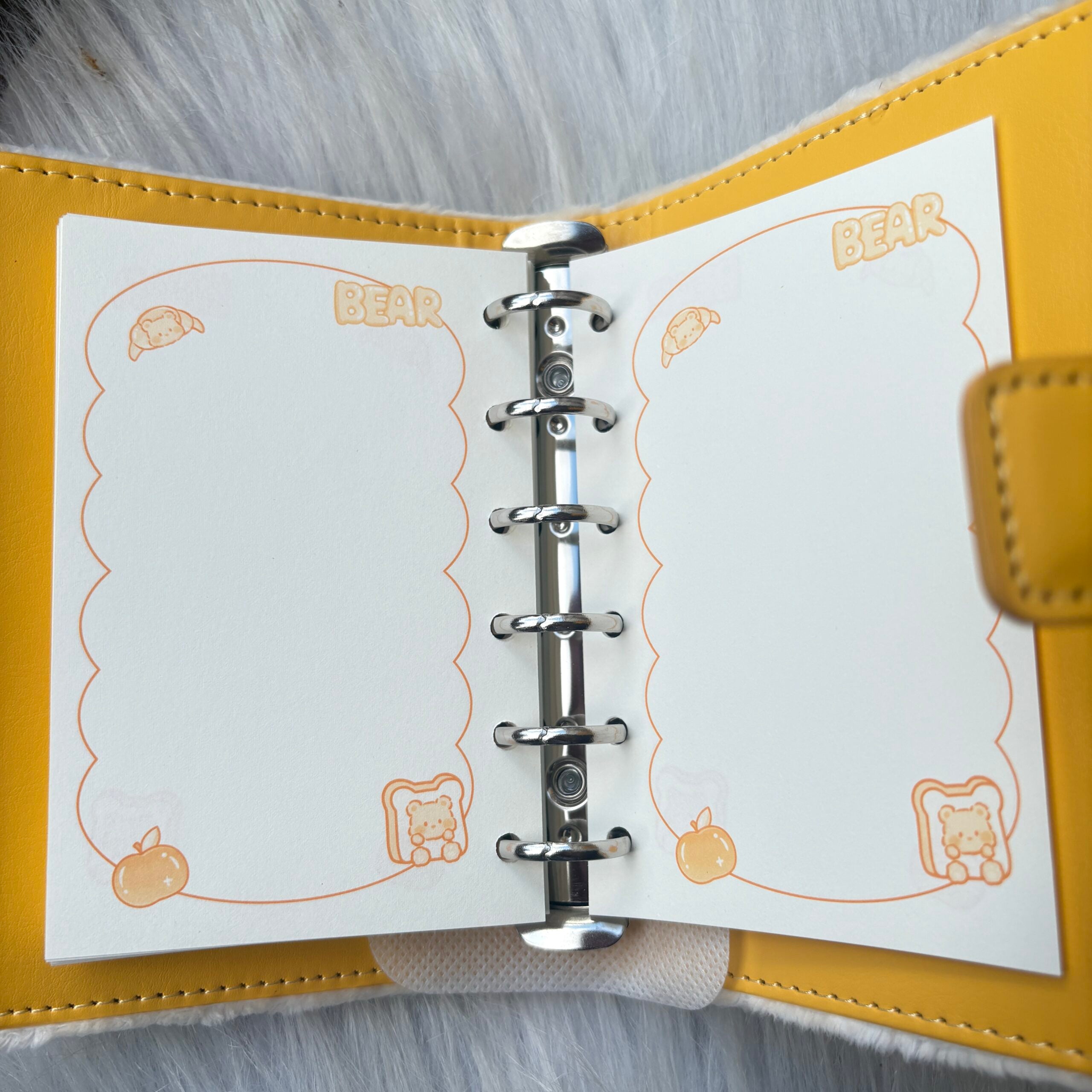 Premium quality fur planner A6 diary