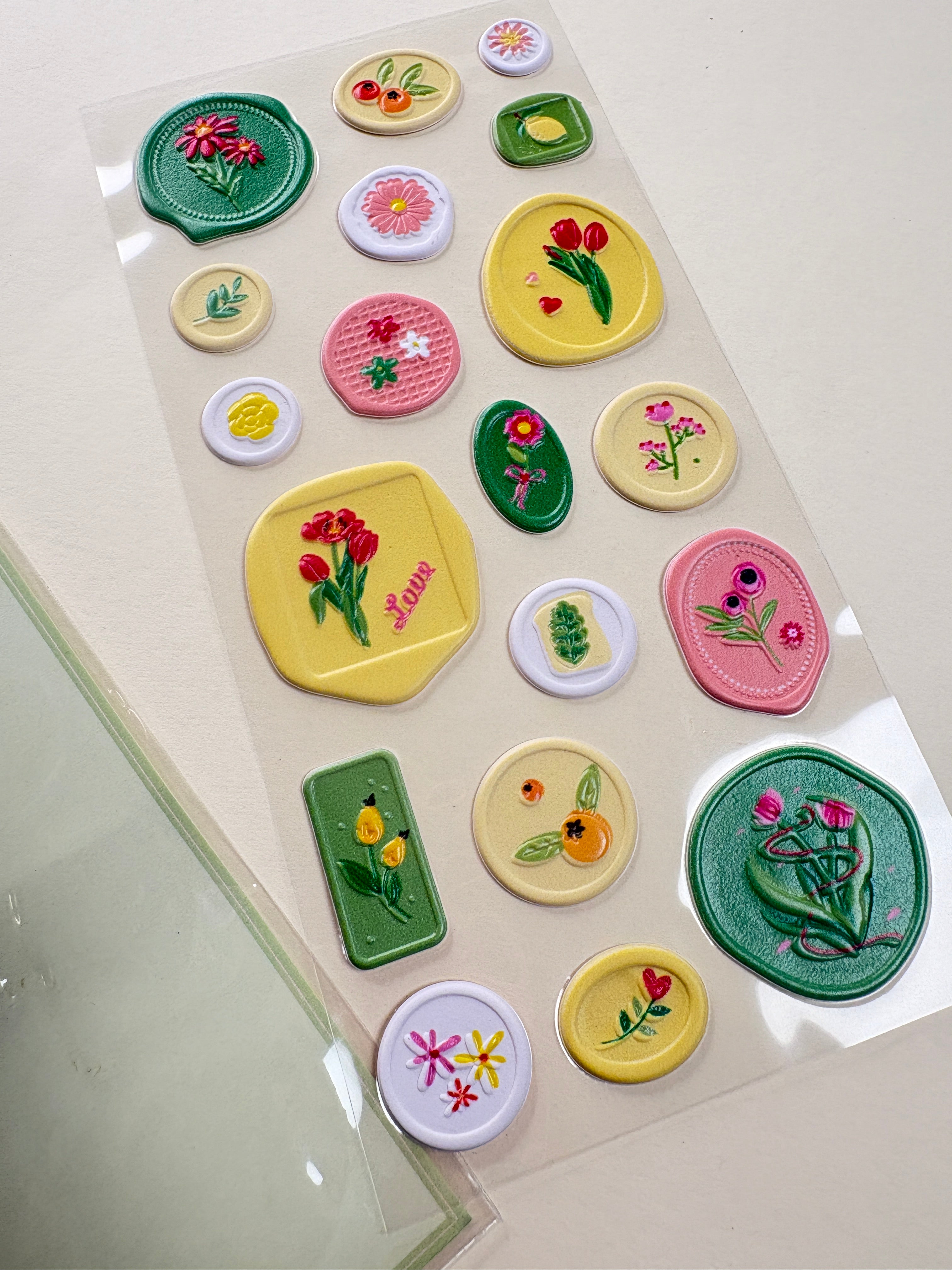 Wax stamp sticker