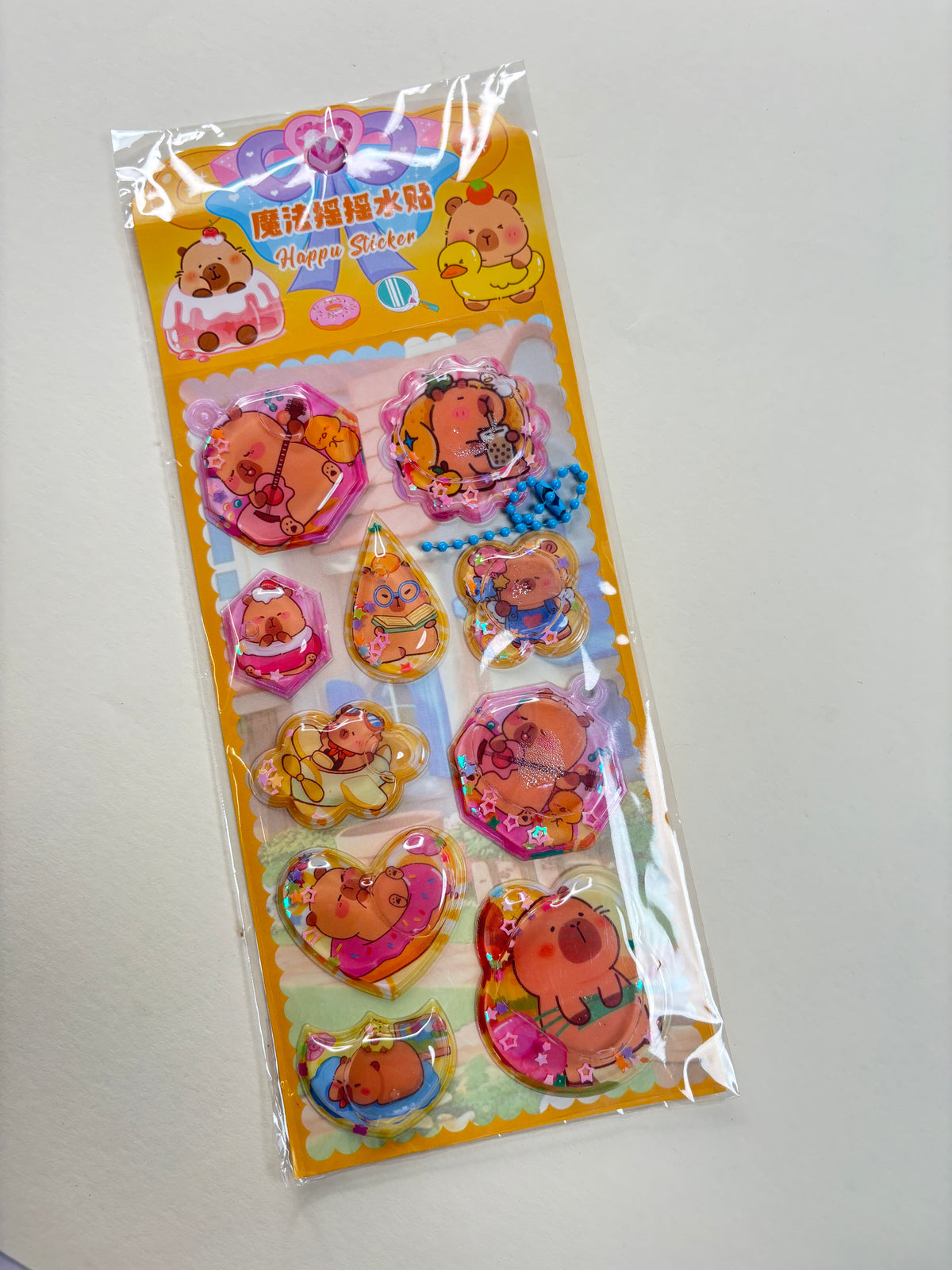 Capybara water sticker