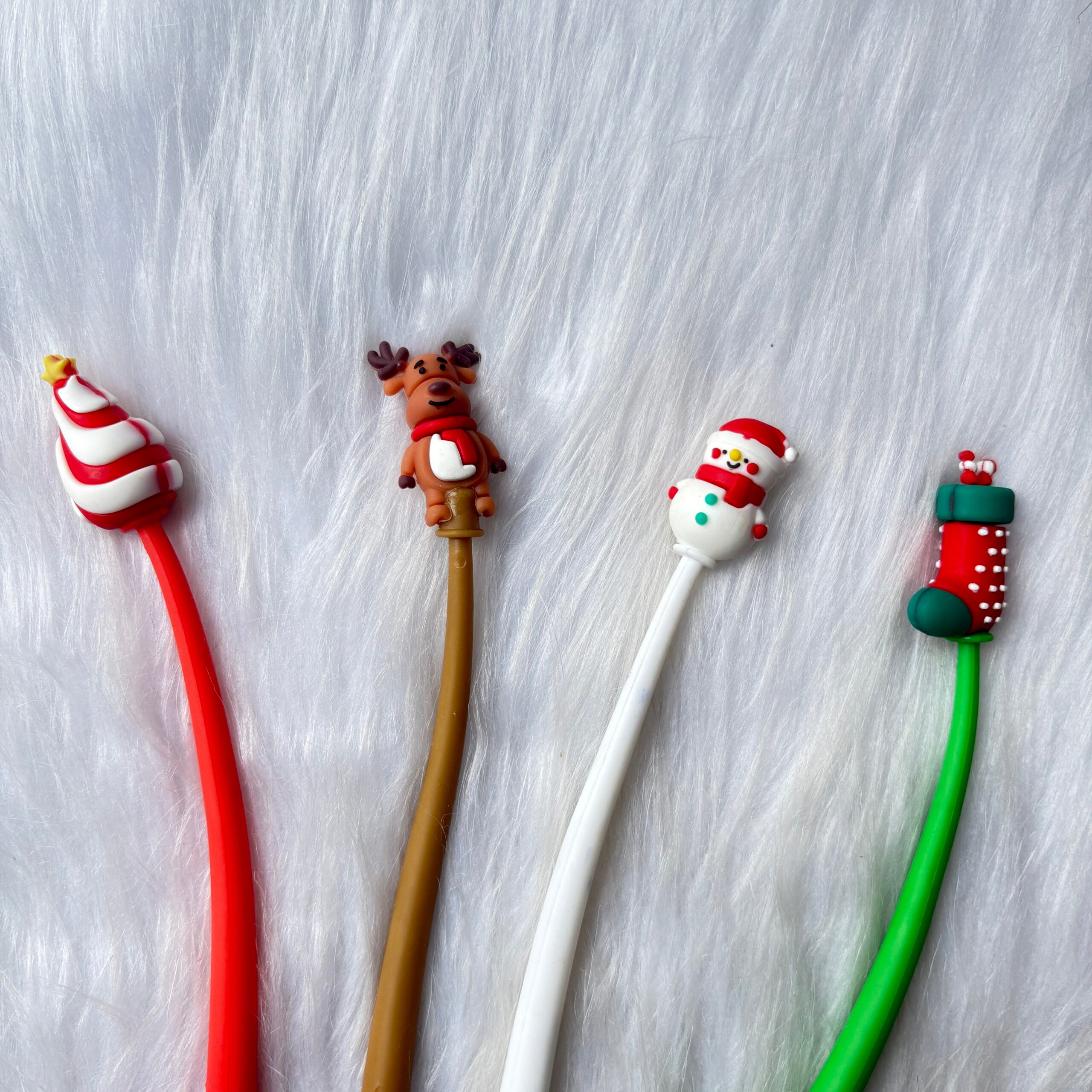 Christmas theme dancing pens set of 3