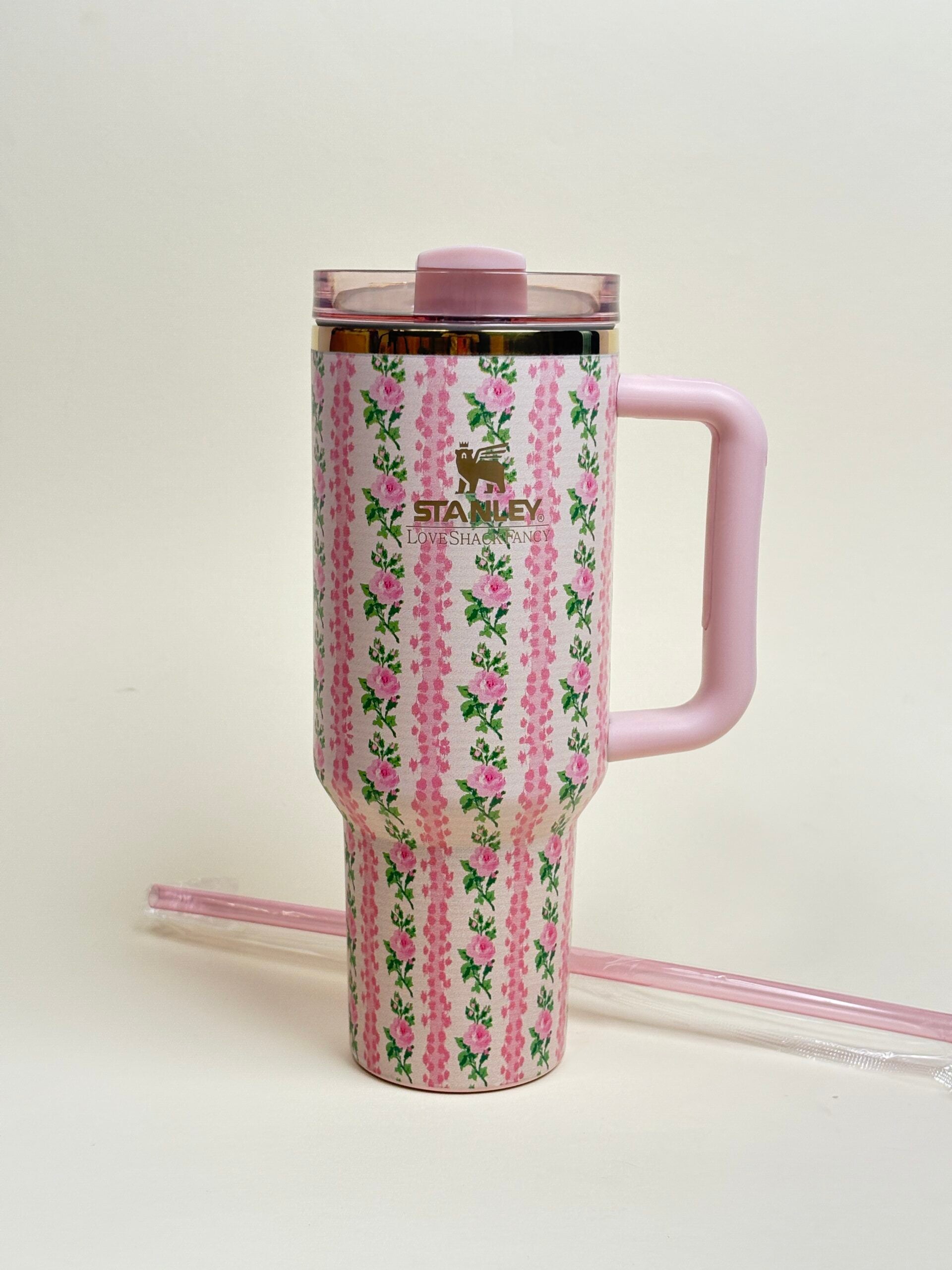 Floral Stanley with bow topper
