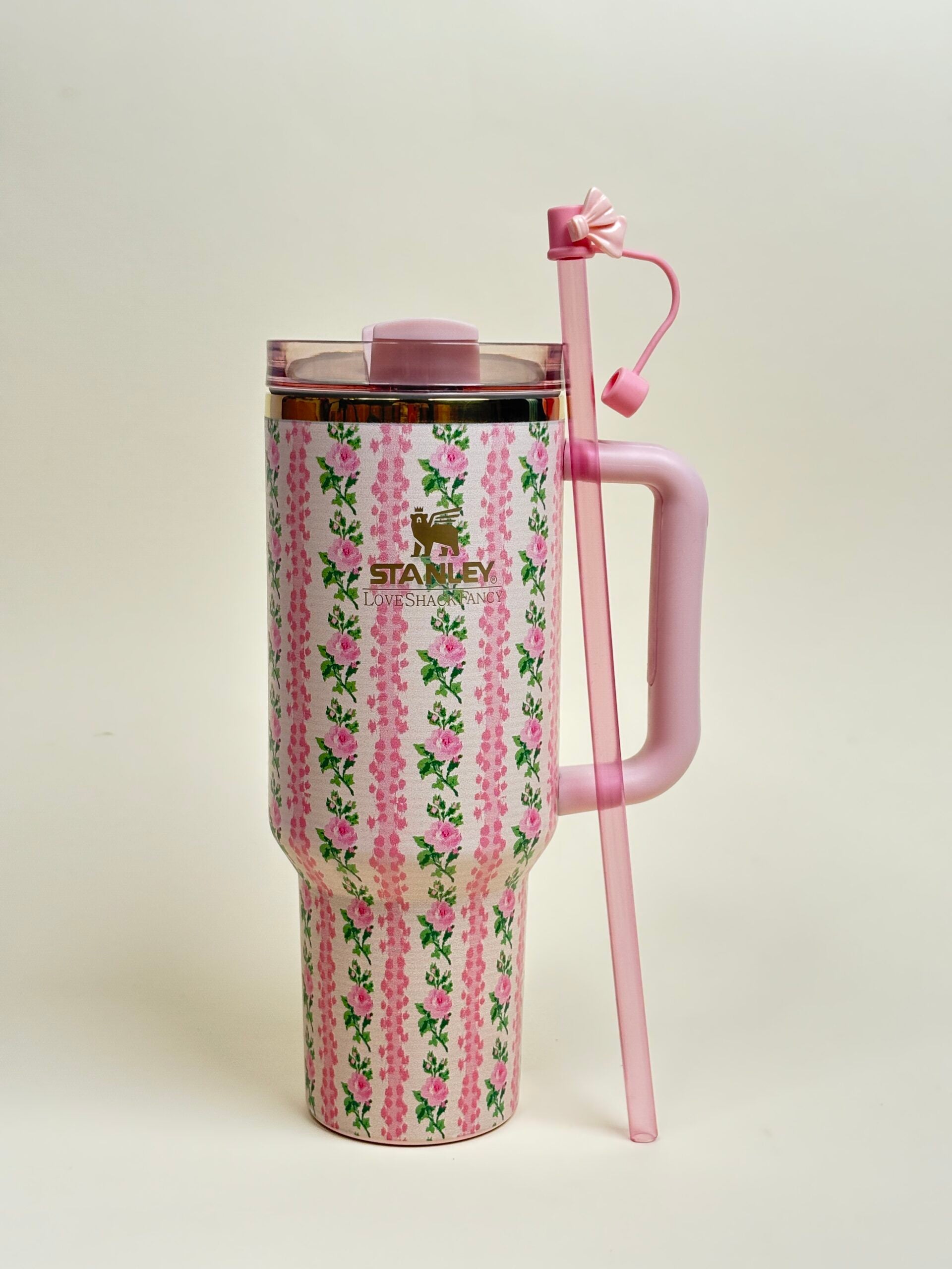 Floral Stanley with bow topper