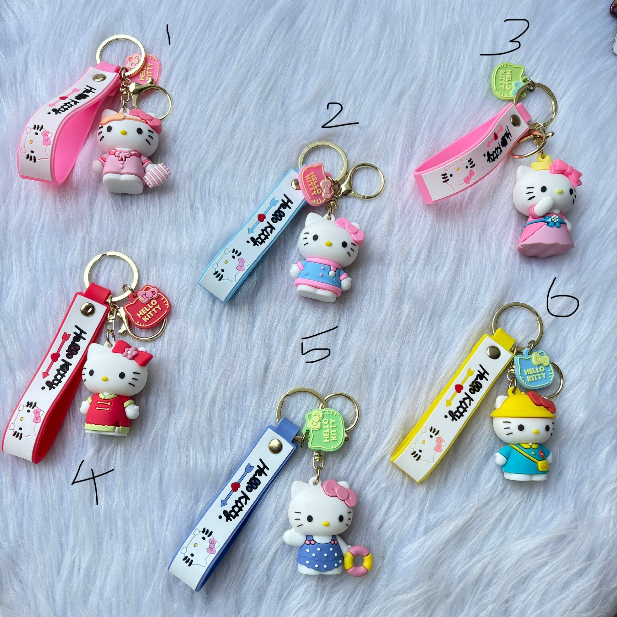 Hello kitty keychains