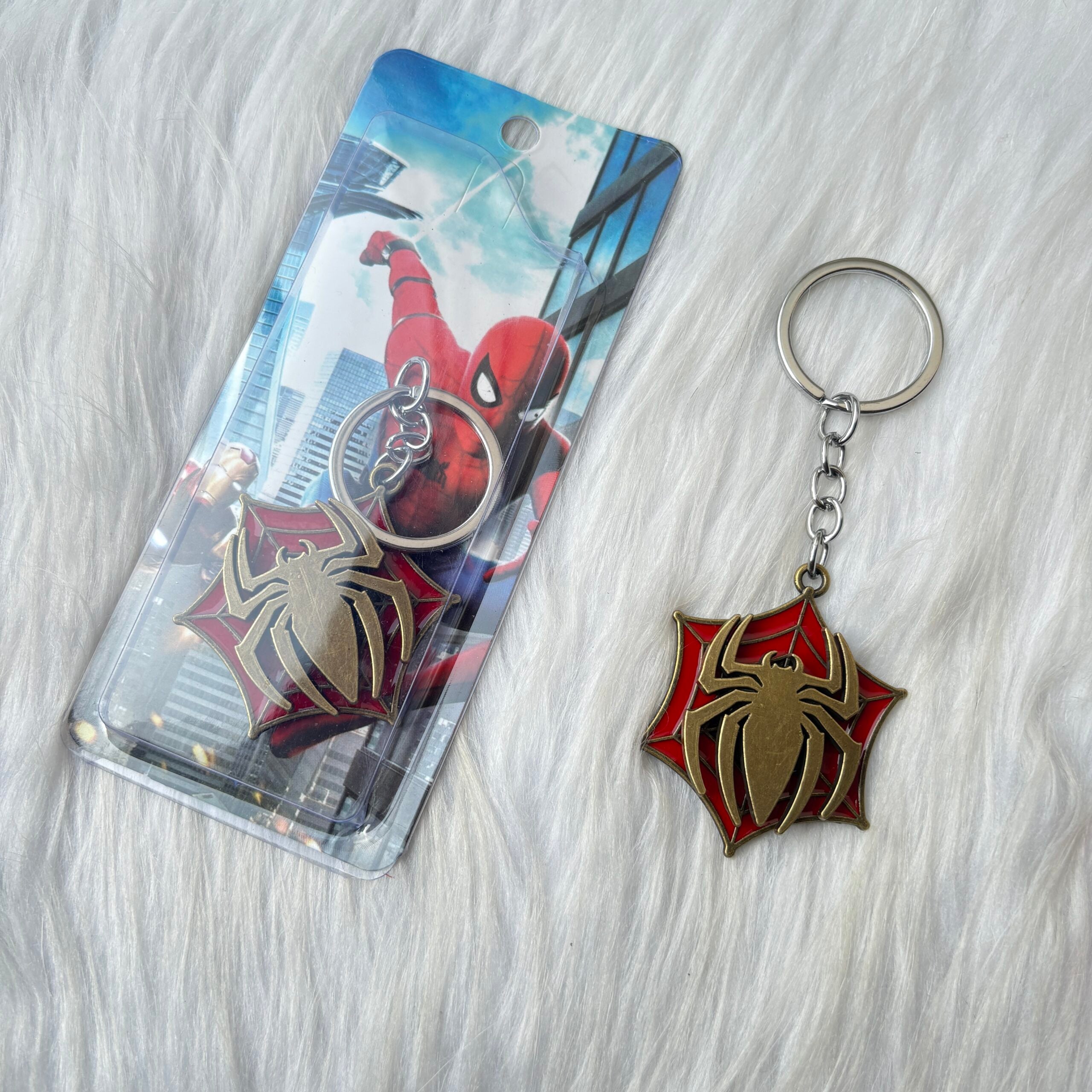 Spider Man Spinning Keychain