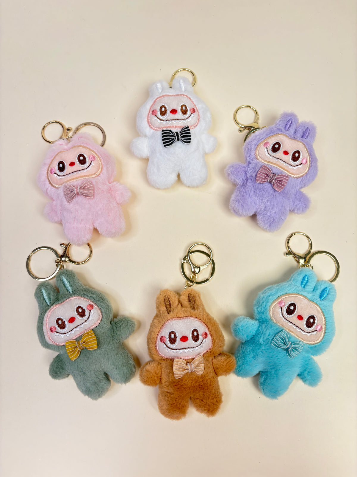 Labubu plush keychain