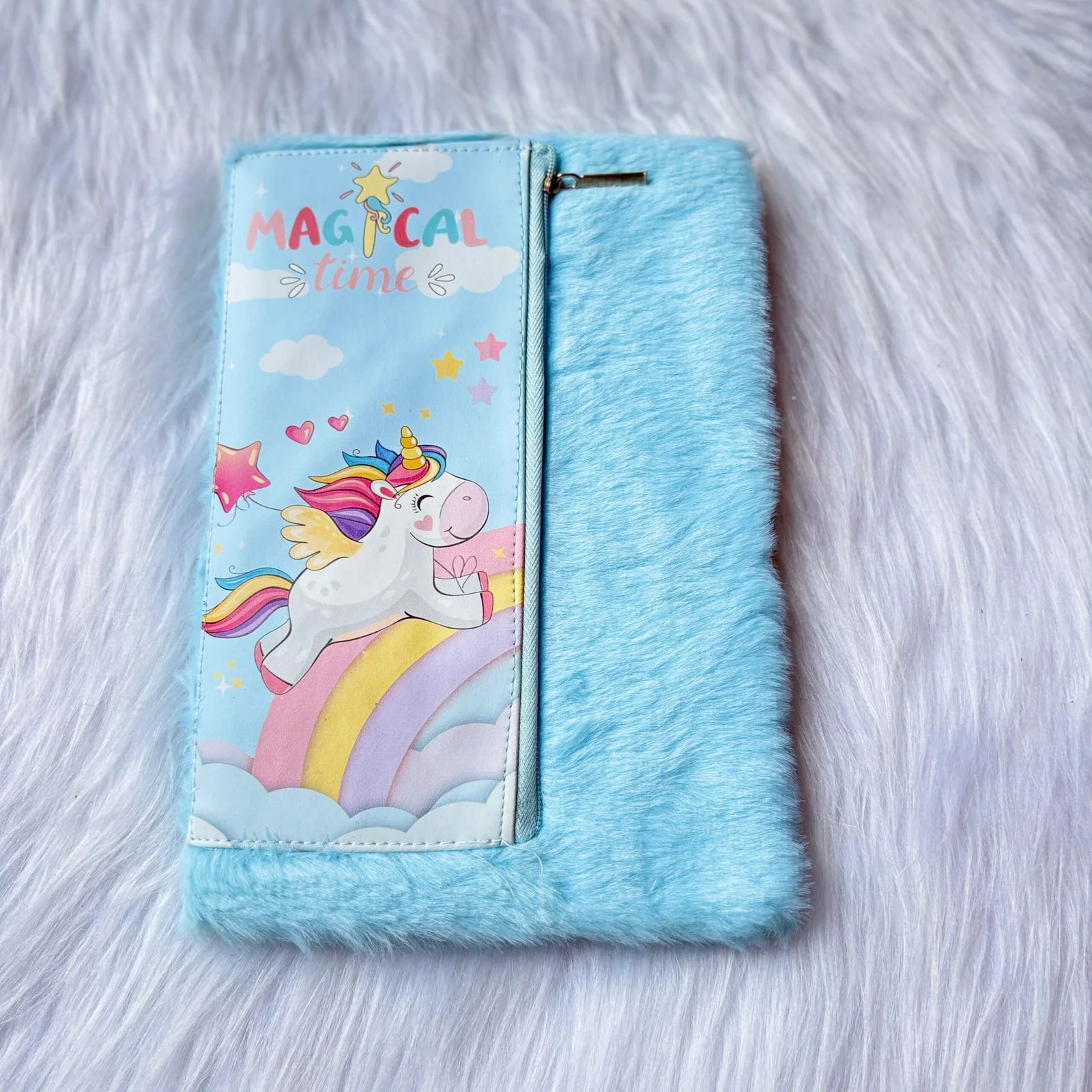 Unicorn Fur Diary With Pouch
