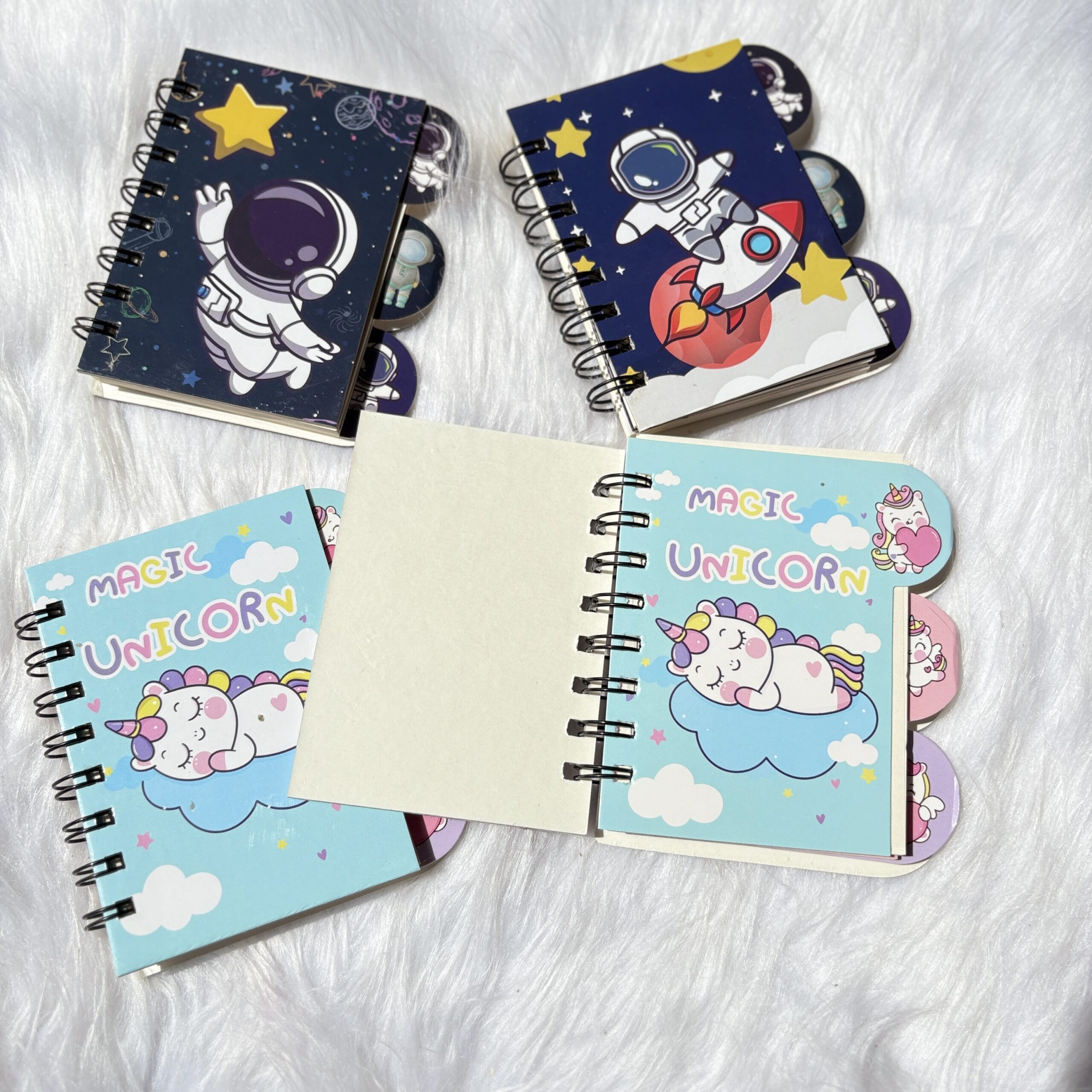 Space and Unicorn mini notebooks(Space RANDOM prints)
