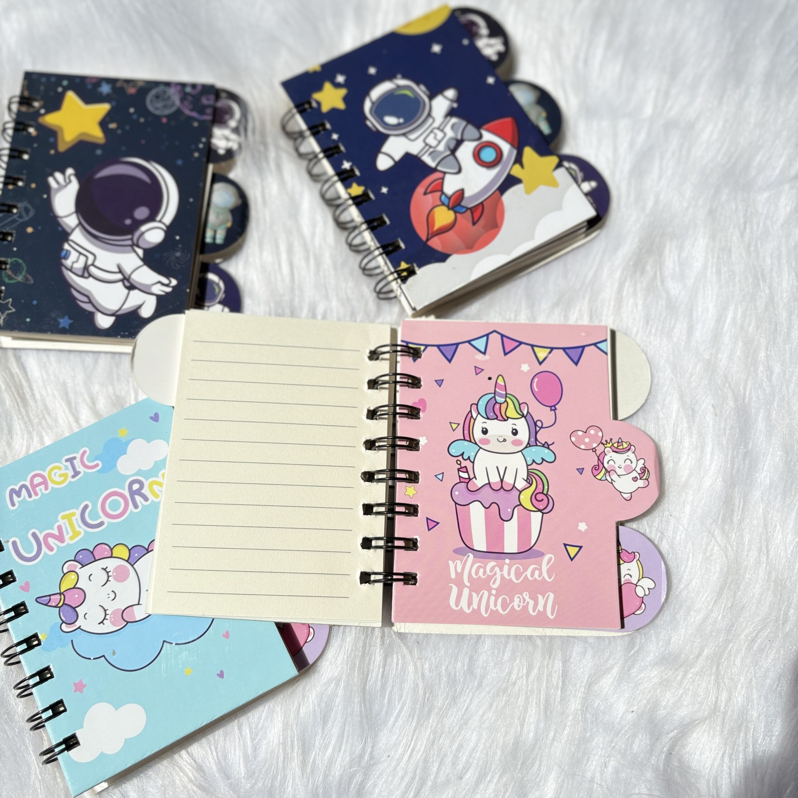 Space and Unicorn mini notebooks(Space RANDOM prints)