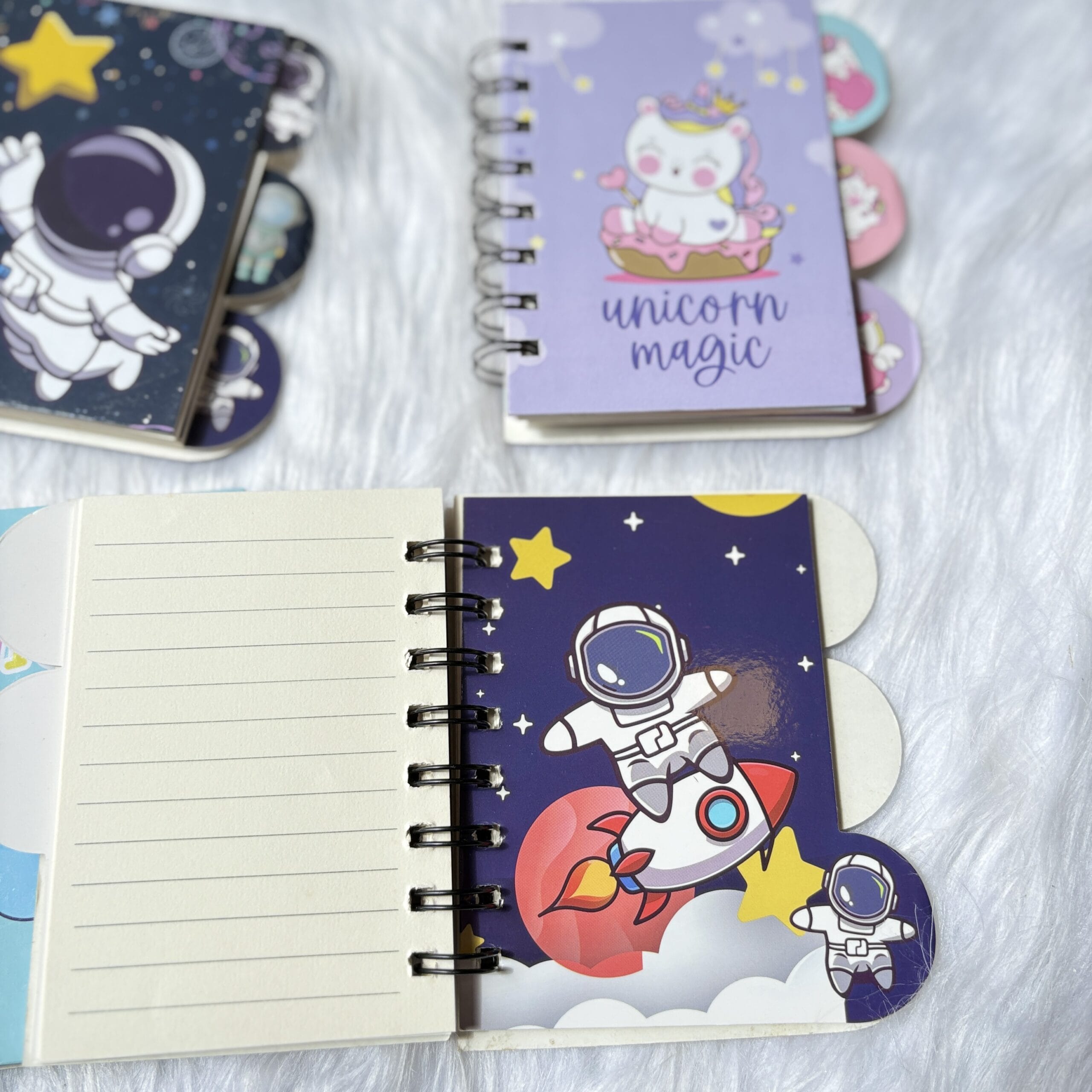 Space and Unicorn mini notebooks(Space RANDOM prints)