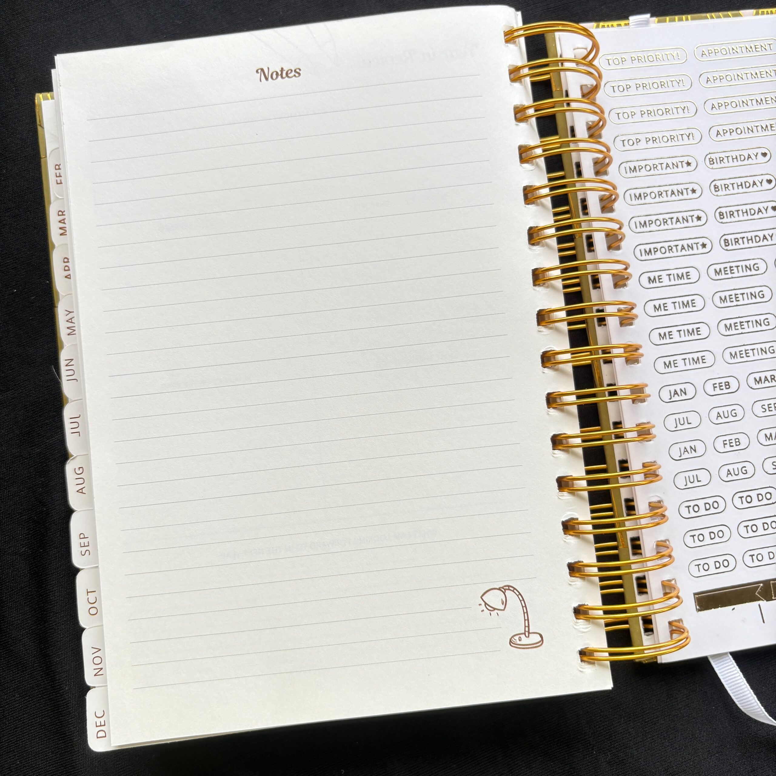 Premium Daily Planners (last two sheets stickers)