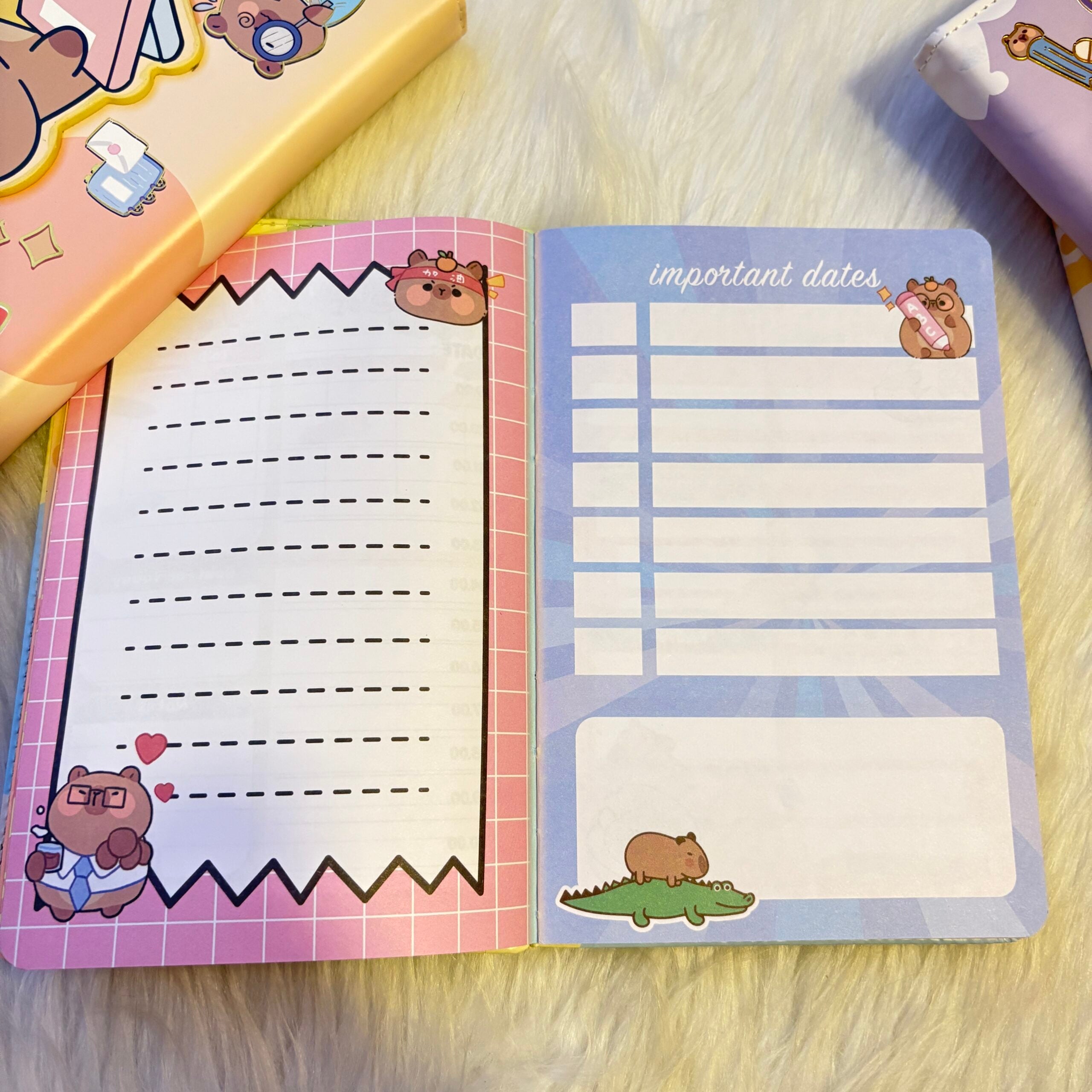 Capybara theme planners