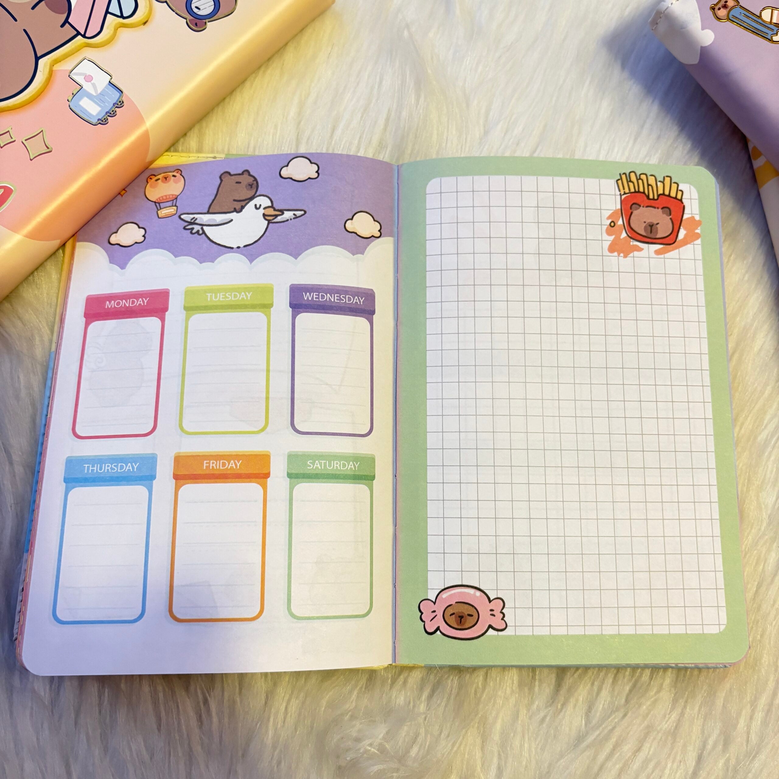 Capybara theme planners