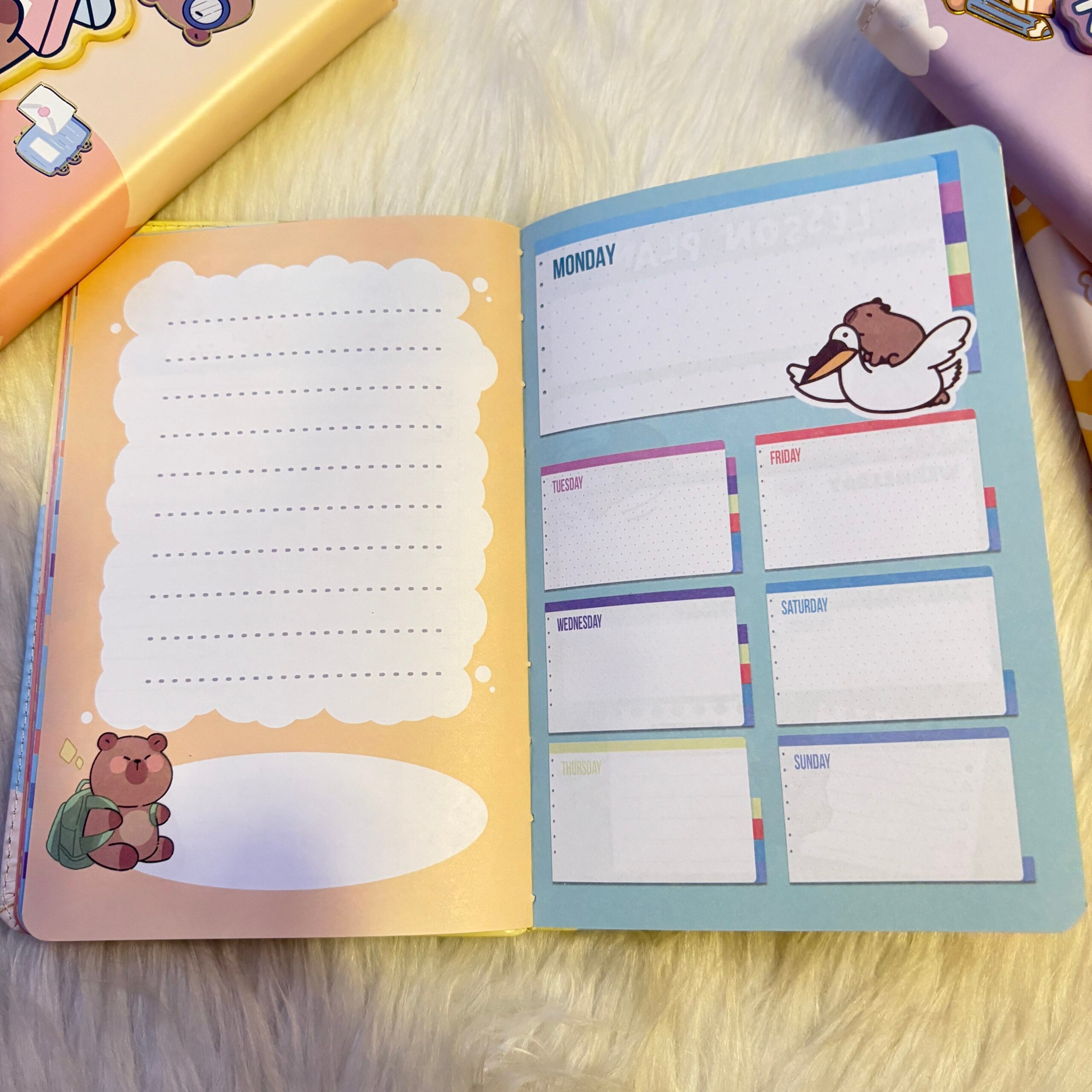 Capybara theme planners
