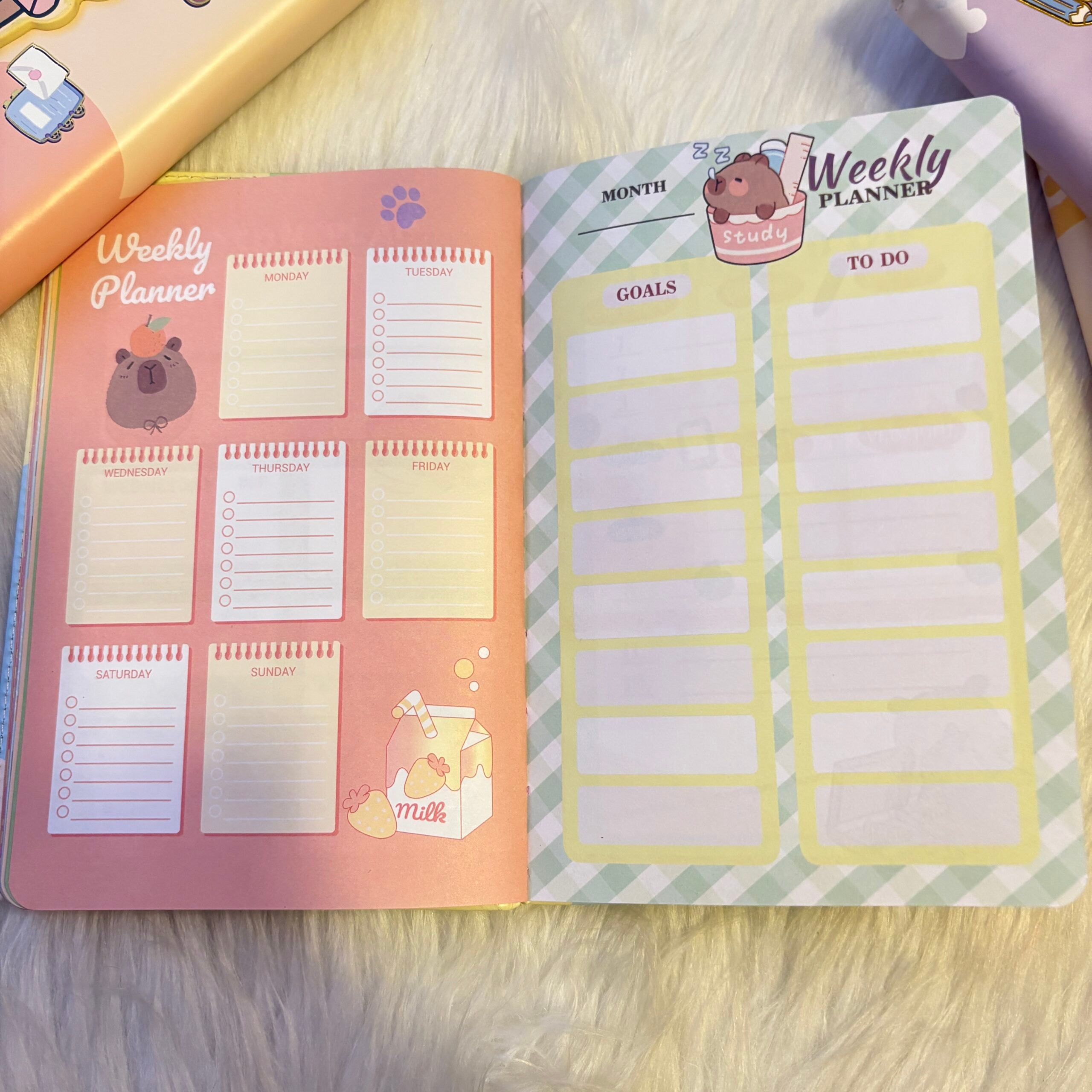 Capybara theme planners