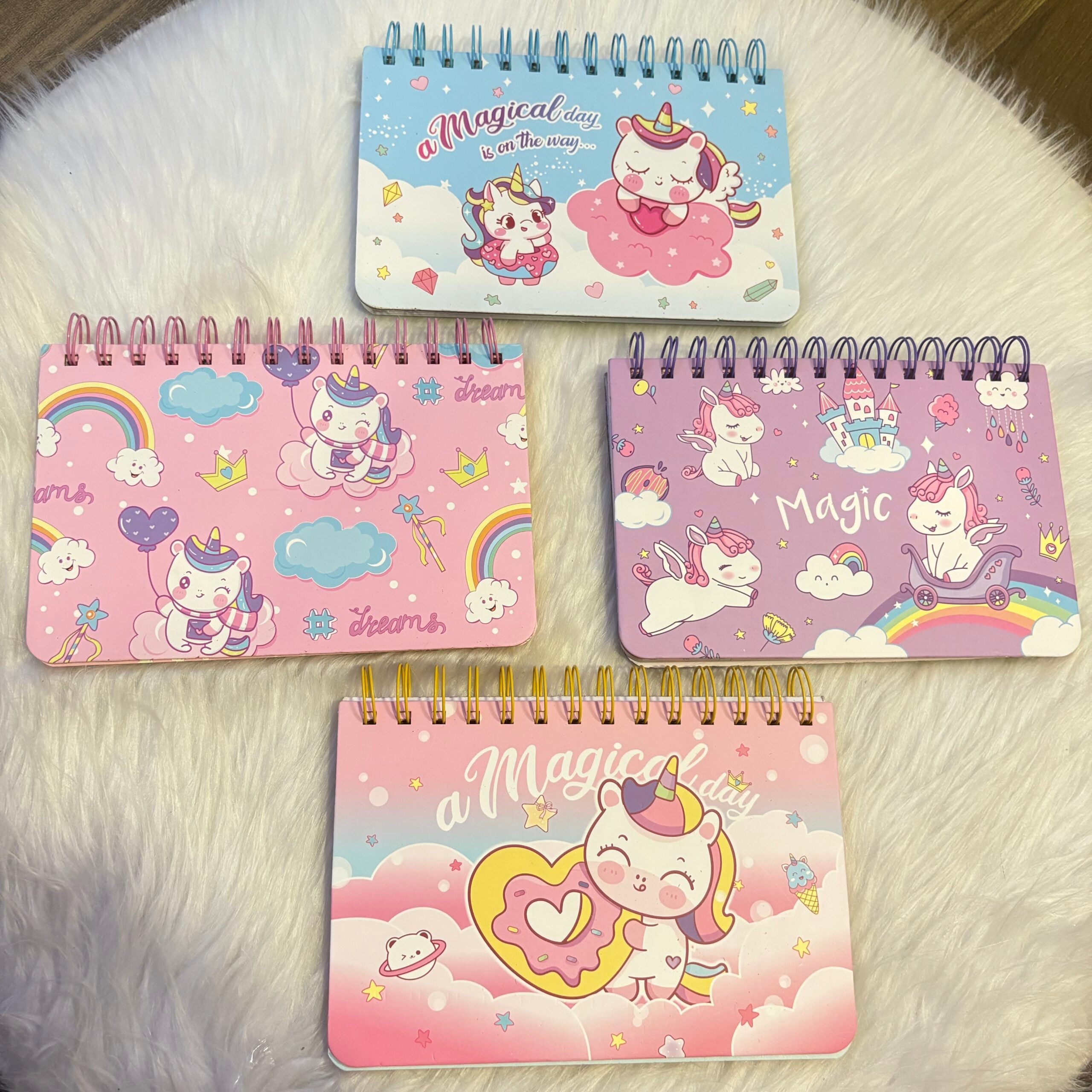 Cute unicorn weekly planners
